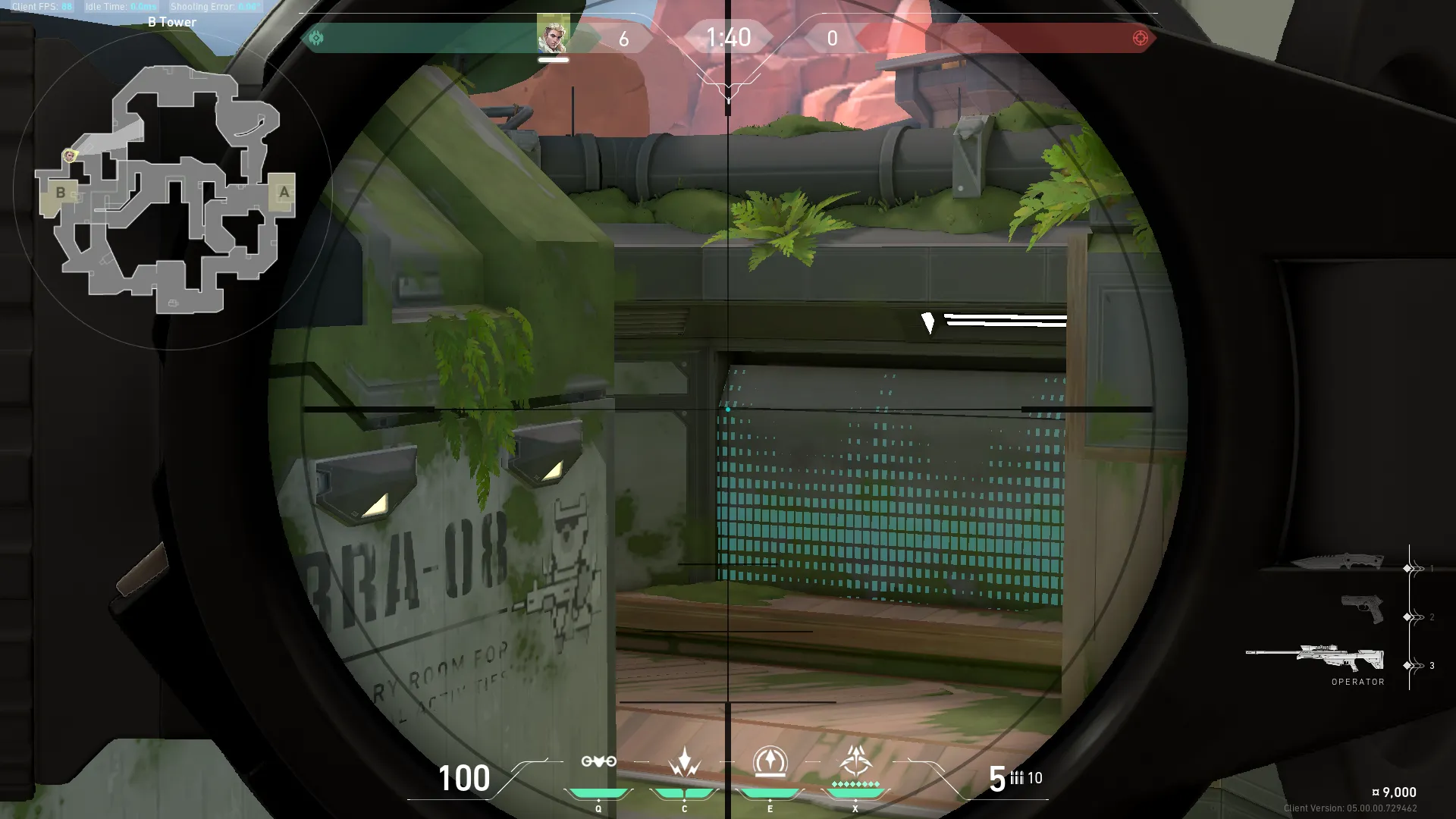 Sova Recon Bolt on Fracture Defense Site B — step 2 of 4: Aim — line up the shot