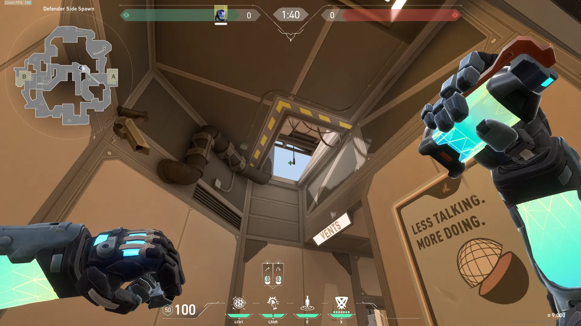 KAY/O Flash_Drive on Fracture Defense Site A — step 2 of 3: Aim — line up the shot