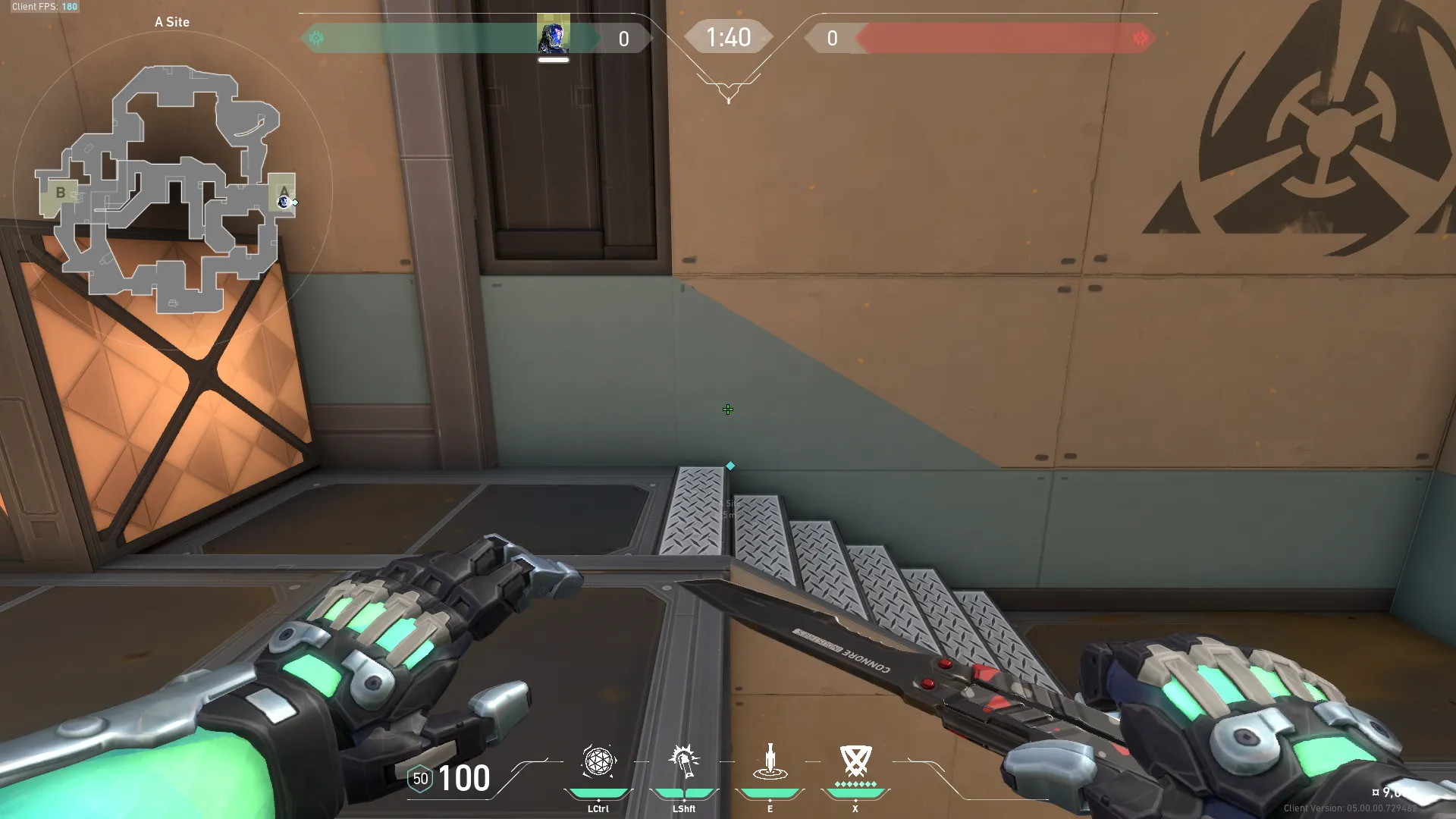 KAY/O Zero_Point on Fracture Defense Site A — step 1 of 3: Position — where to stand