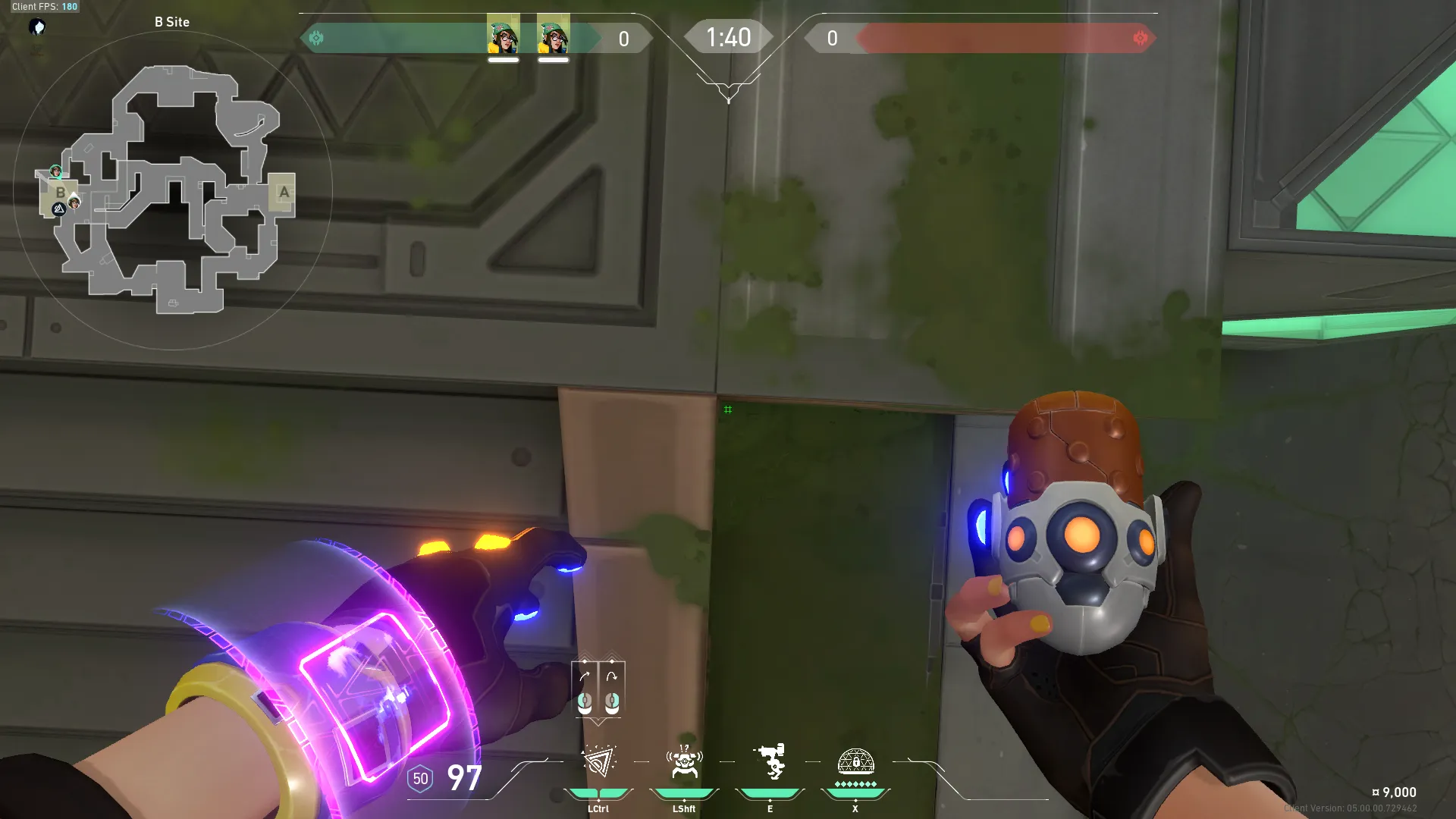 Killjoy Nanoswarm on Fracture Defense Site B — step 1 of 3: Position — where to stand