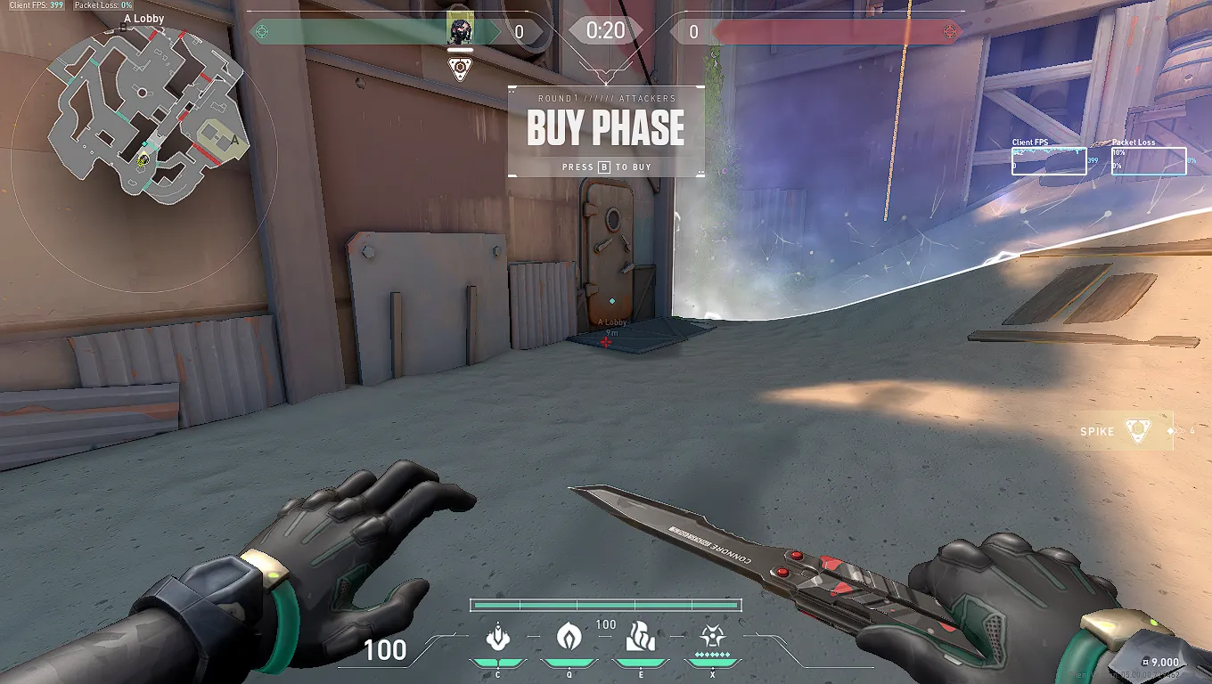Viper Toxic Screen on Breeze Attack Site A — step 1 of 3: Position — where to stand