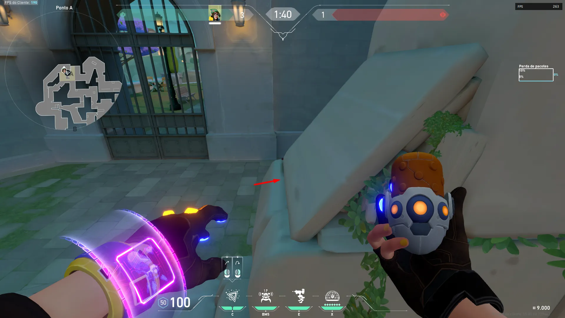 Killjoy Nanoswarm on Pearl Defense Site A — step 1 of 4: Position — where to stand