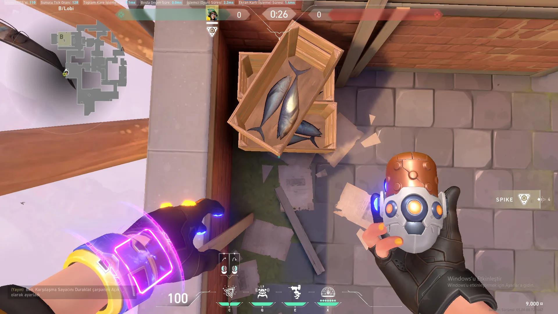 Killjoy Nanoswarm on Ascent Attack Site B — step 1 of 3: Position — where to stand