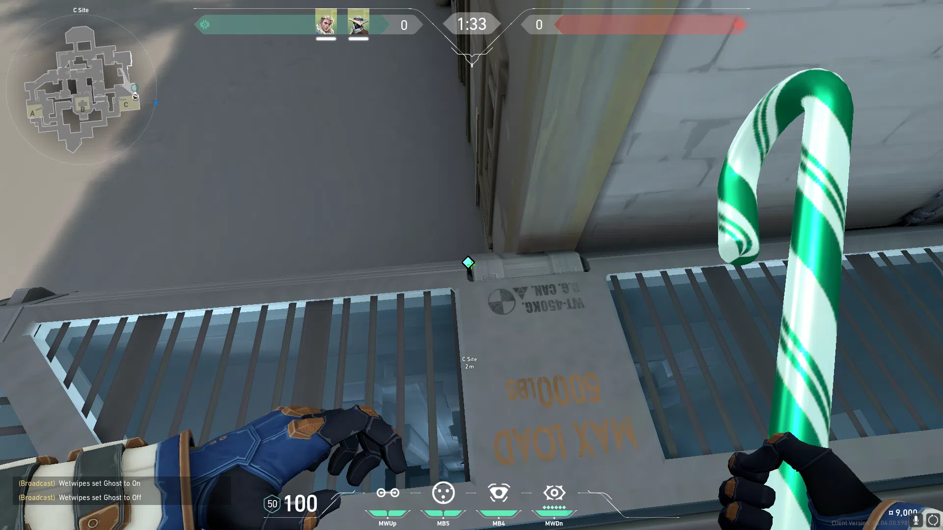 Cypher Cyber Cage on Haven Defense Site C — step 1 of 5: Position — where to stand