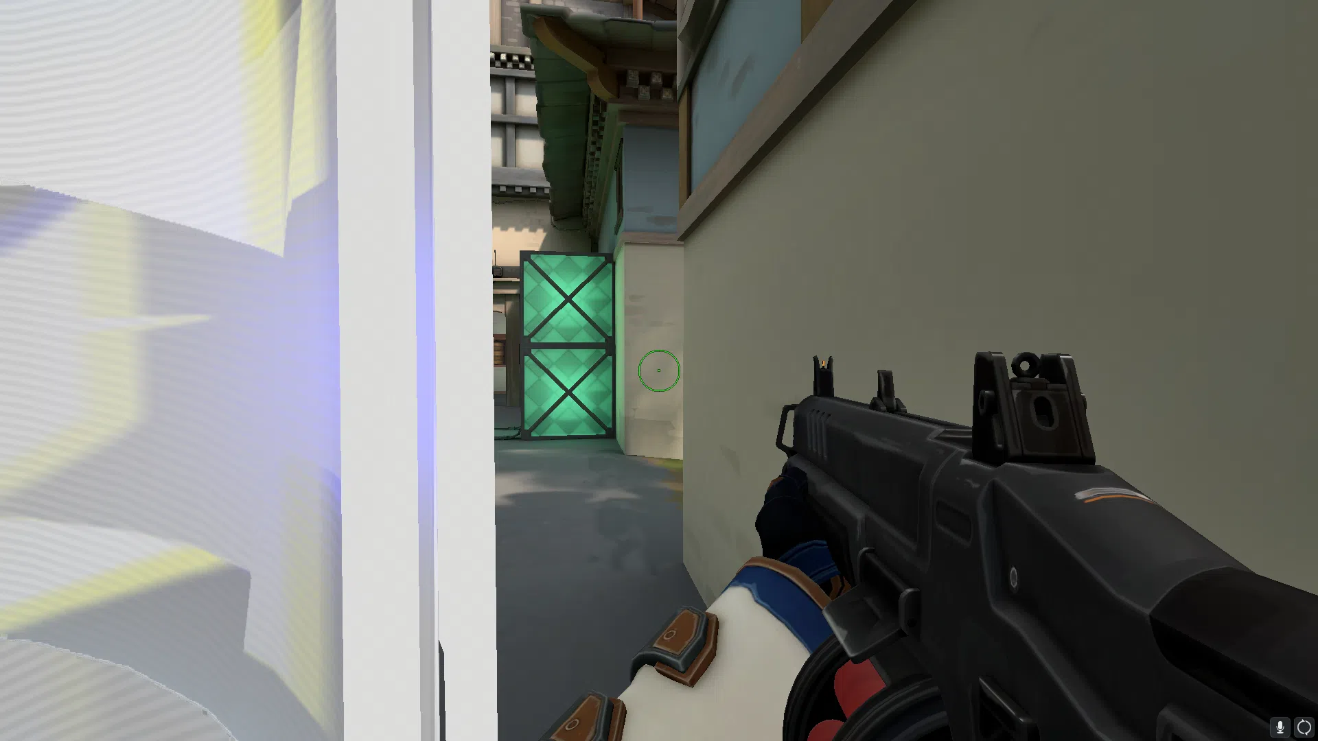 Cypher Cyber Cage on Haven Defense Site C — step 3 of 5: Aim — line up the shot