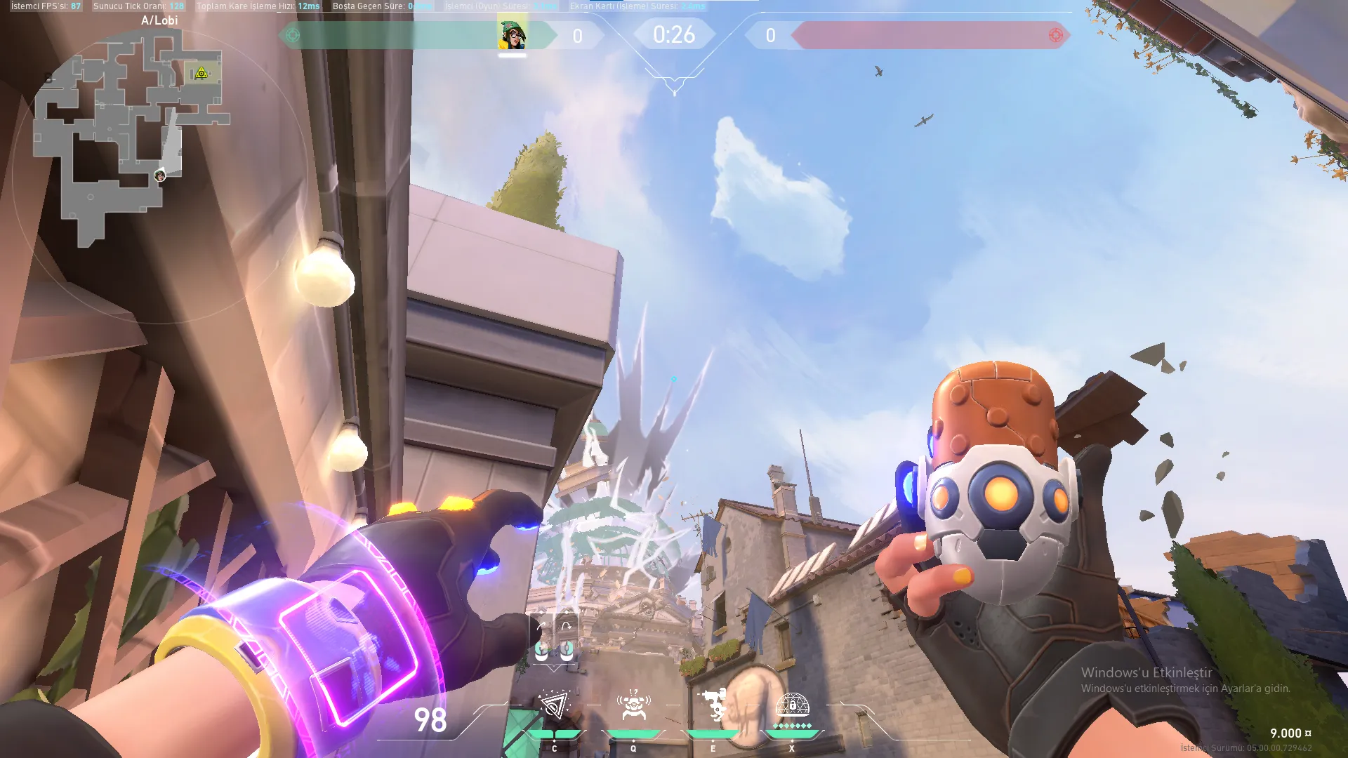 Killjoy Nanoswarm on Ascent Attack Site A — step 2 of 3: Aim — line up the shot