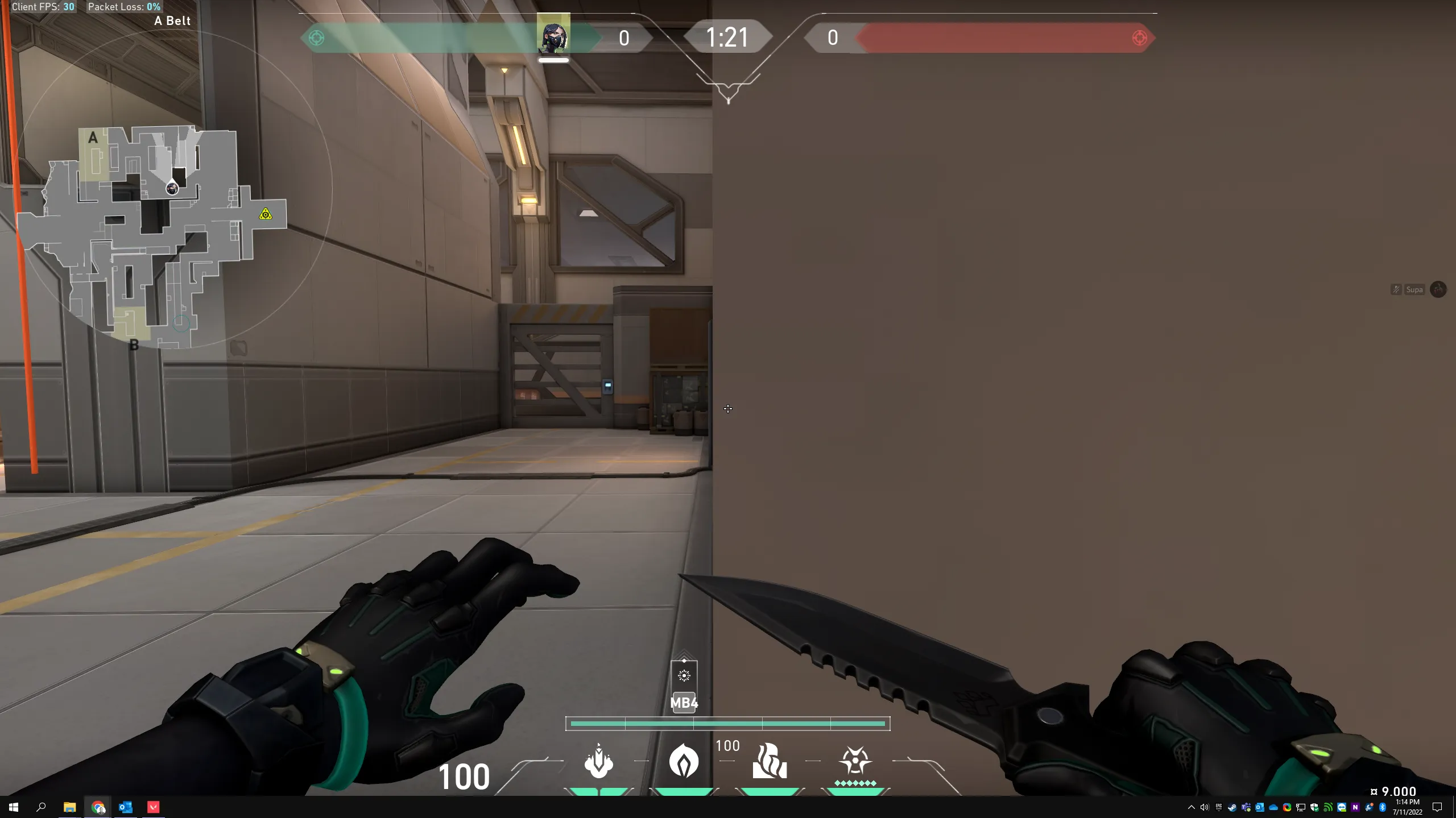 Viper Snake Bite on Icebox Attack Site A — step 1 of 4: Position — where to stand