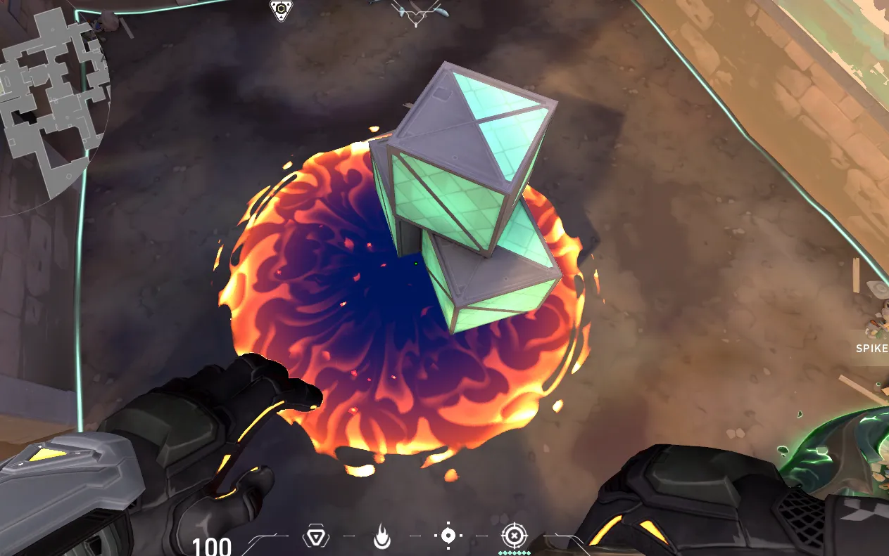 Brimstone Incendiary on Ascent Attack Site B — step 3 of 3: Result