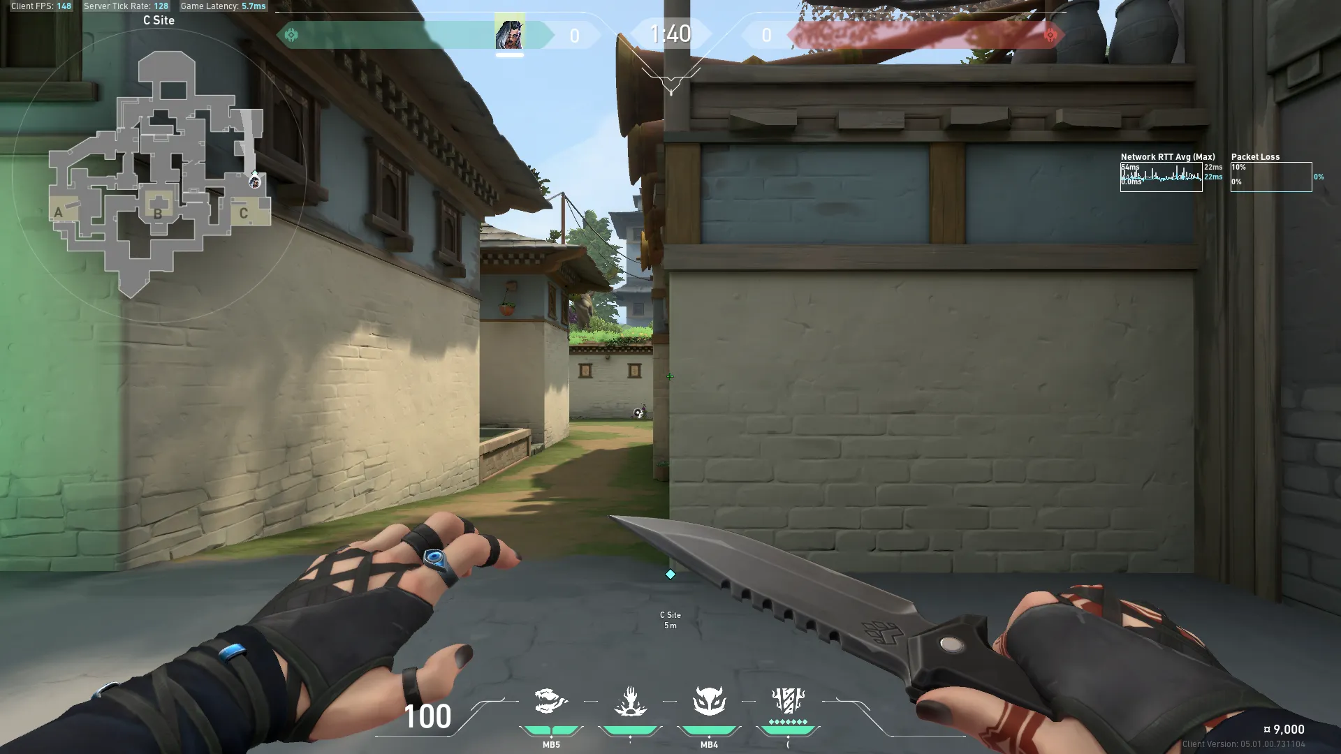 Fade Haunt on Haven Defense Site C — step 1 of 3: Position — where to stand
