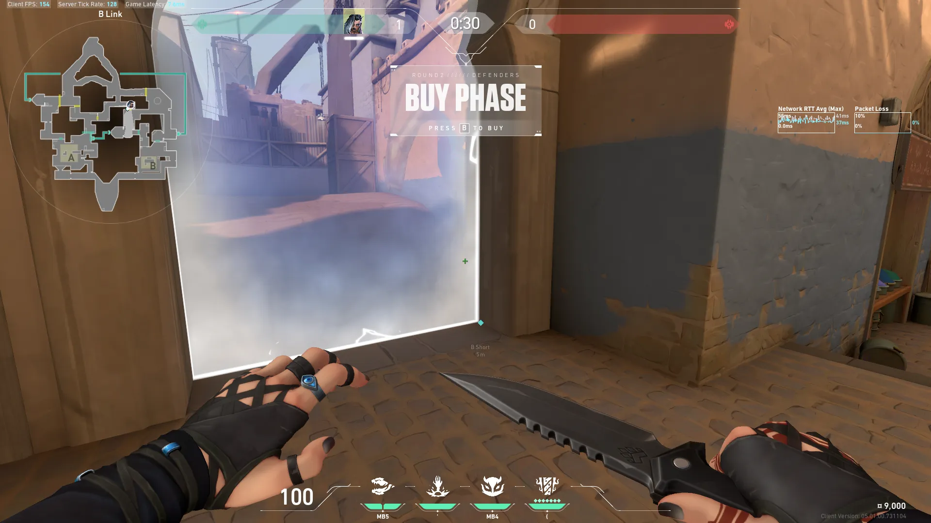 Attacking Window Haunt Lineup — Fade lineup on Bind