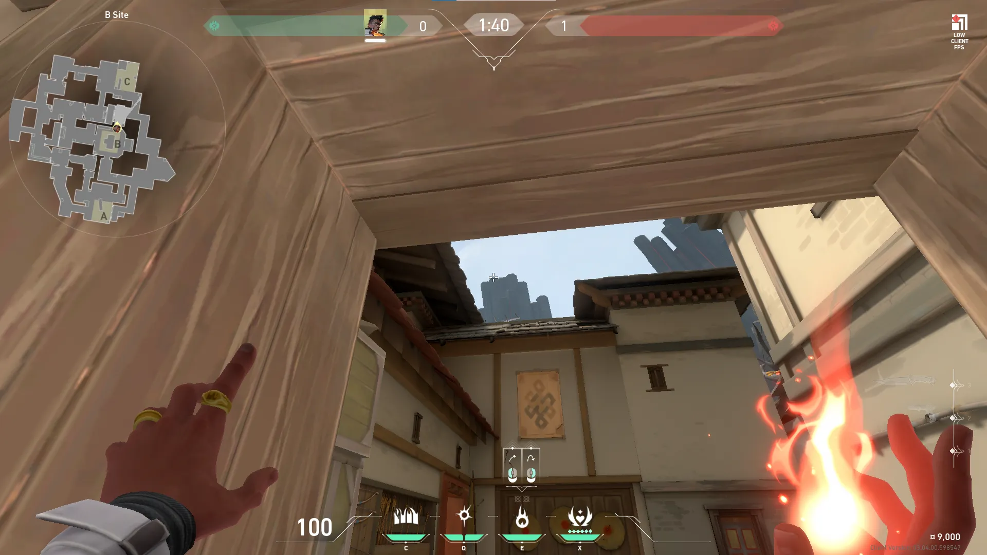 Phoenix Hot Hands on Haven Defense Site C — step 2 of 3: Aim — line up the shot