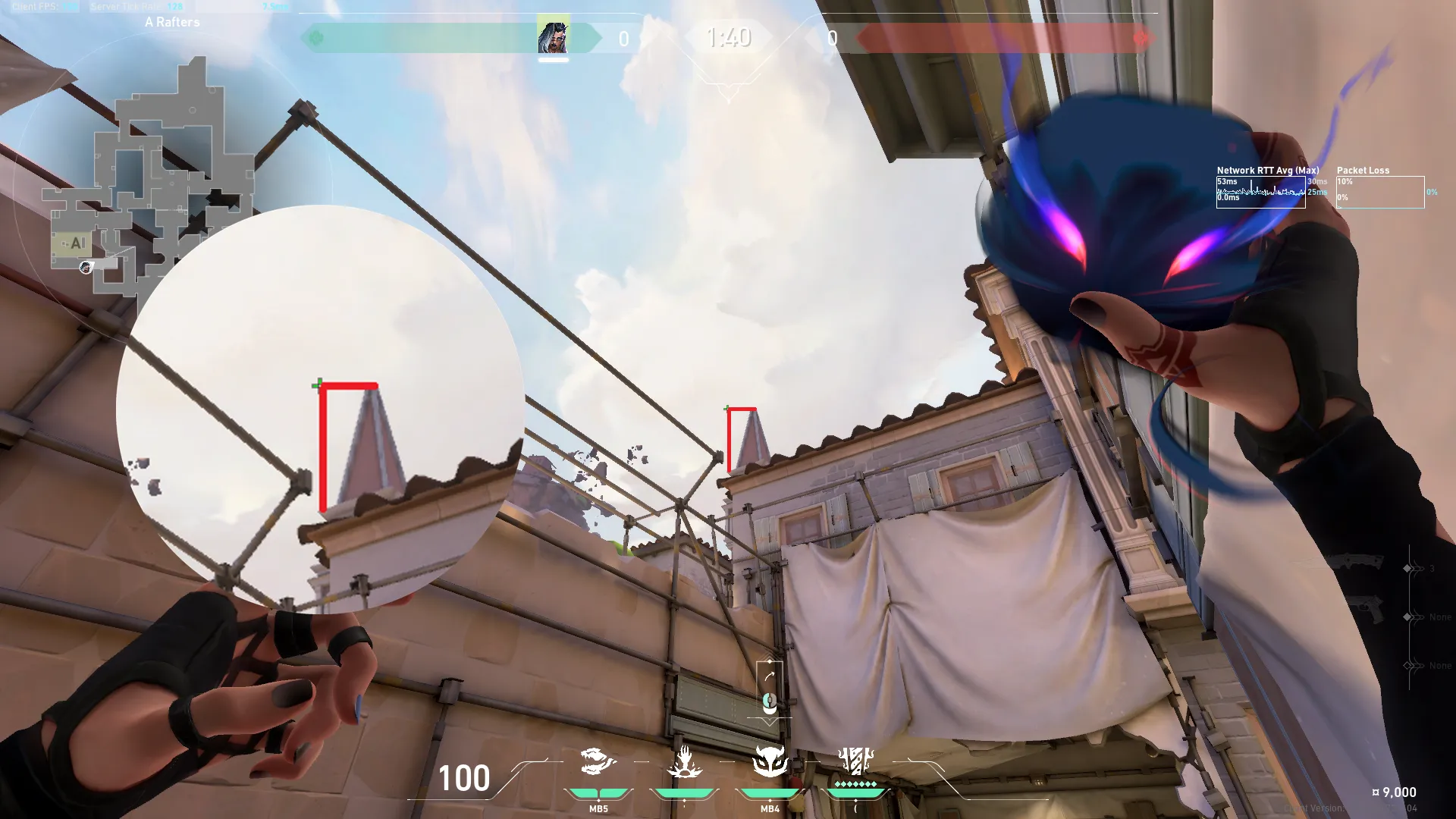 Fade Haunt on Ascent Defense Site A — step 2 of 3: Aim — line up the shot