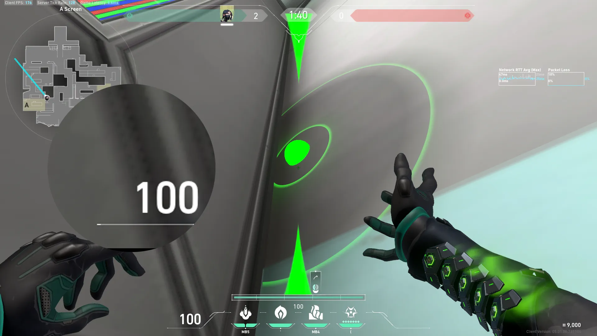 Viper Toxic Screen on Icebox Defense Site A — step 3 of 4: Aim — line up the shot