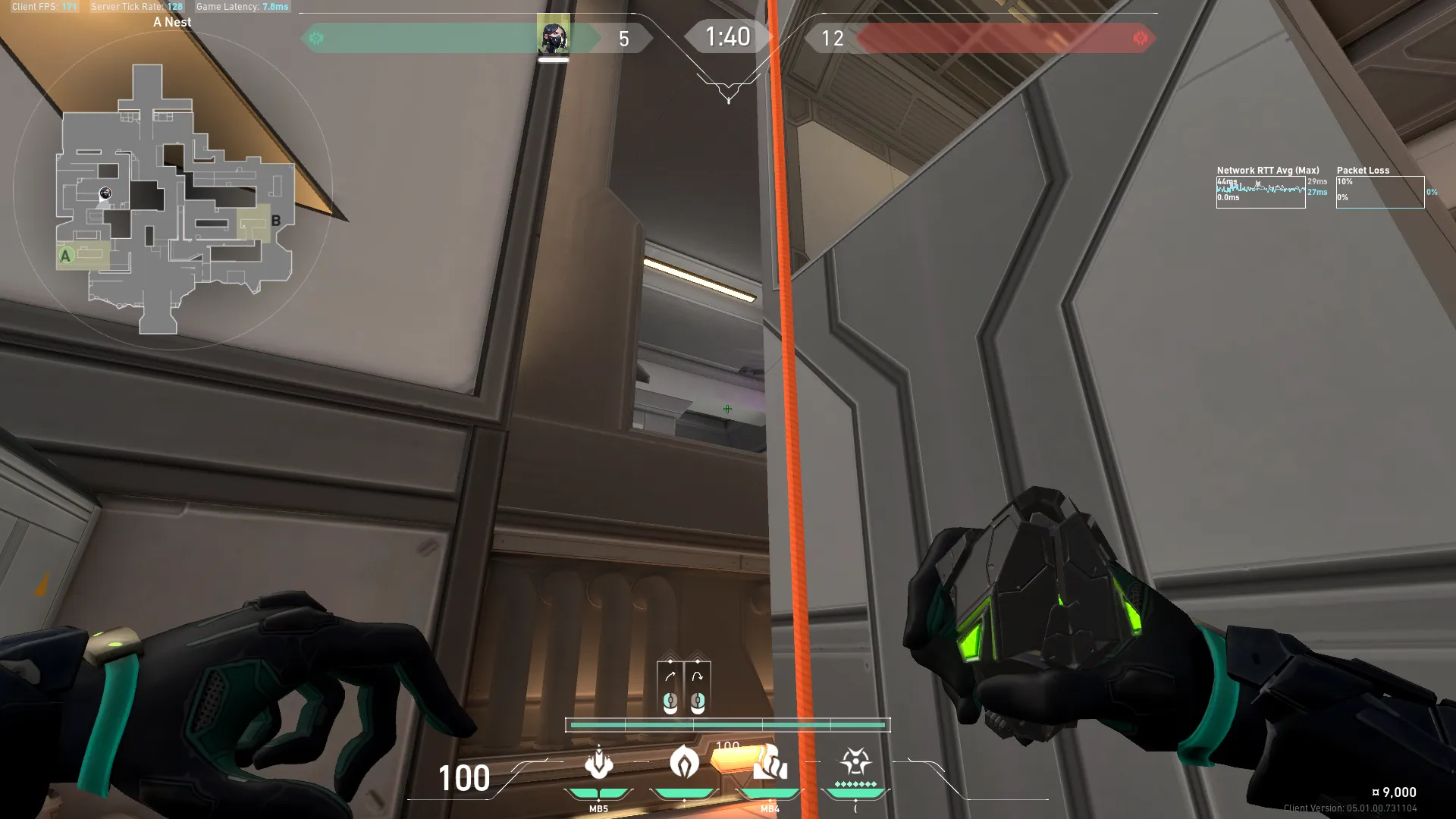 Viper Poison Cloud on Icebox Attack Site A — step 2 of 3: Aim — line up the shot