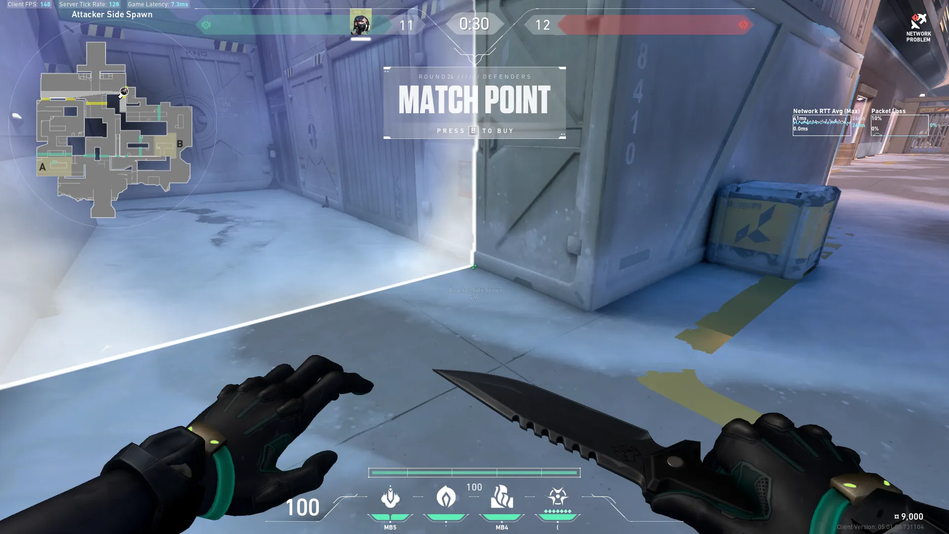 Viper Toxic Screen on Icebox Attack Site B — step 1 of 3: Position — where to stand