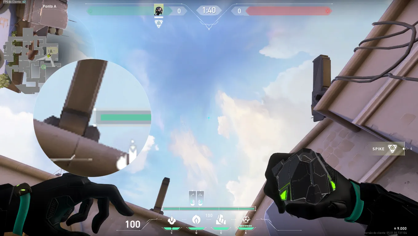 Viper Poison Cloud on Ascent Defense Site A — step 2 of 3: Aim — line up the shot