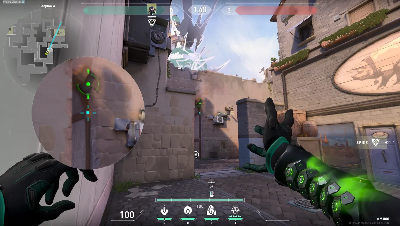 Viper Toxic Screen on Ascent Attack Site A — step 2 of 3: Aim — line up the shot