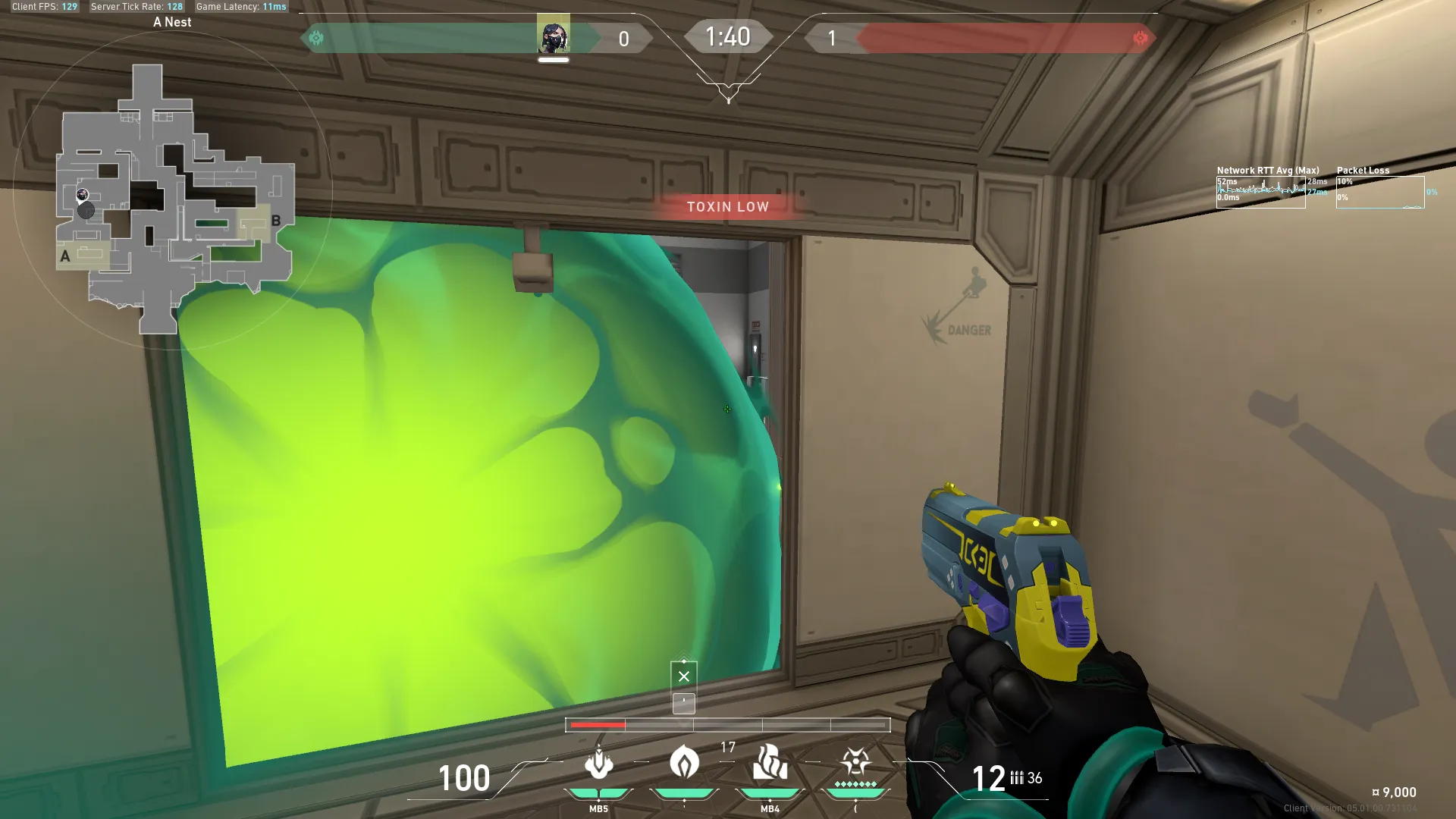 Viper Poison Cloud on Icebox Defense Site A — step 4 of 5: Aim — line up the shot
