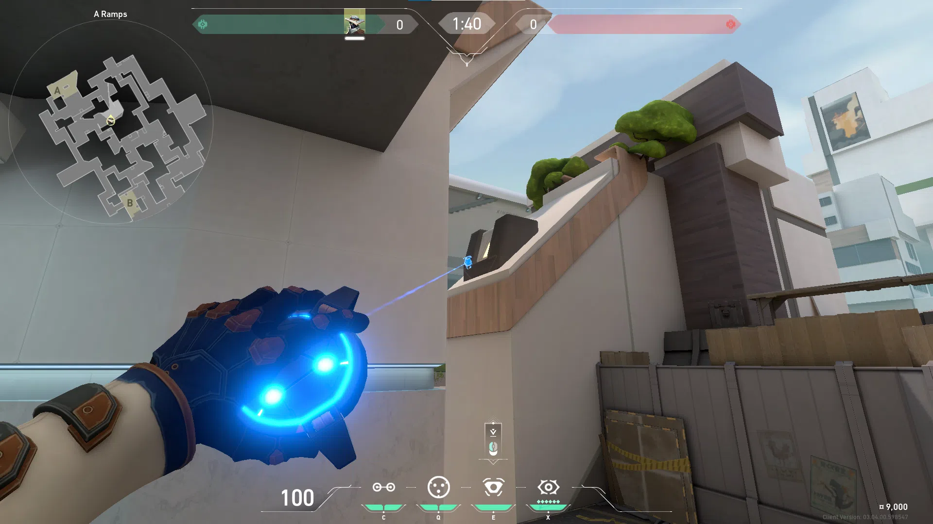 Cypher Spycam on Split Attack Site A — step 2 of 3: Aim — line up the shot