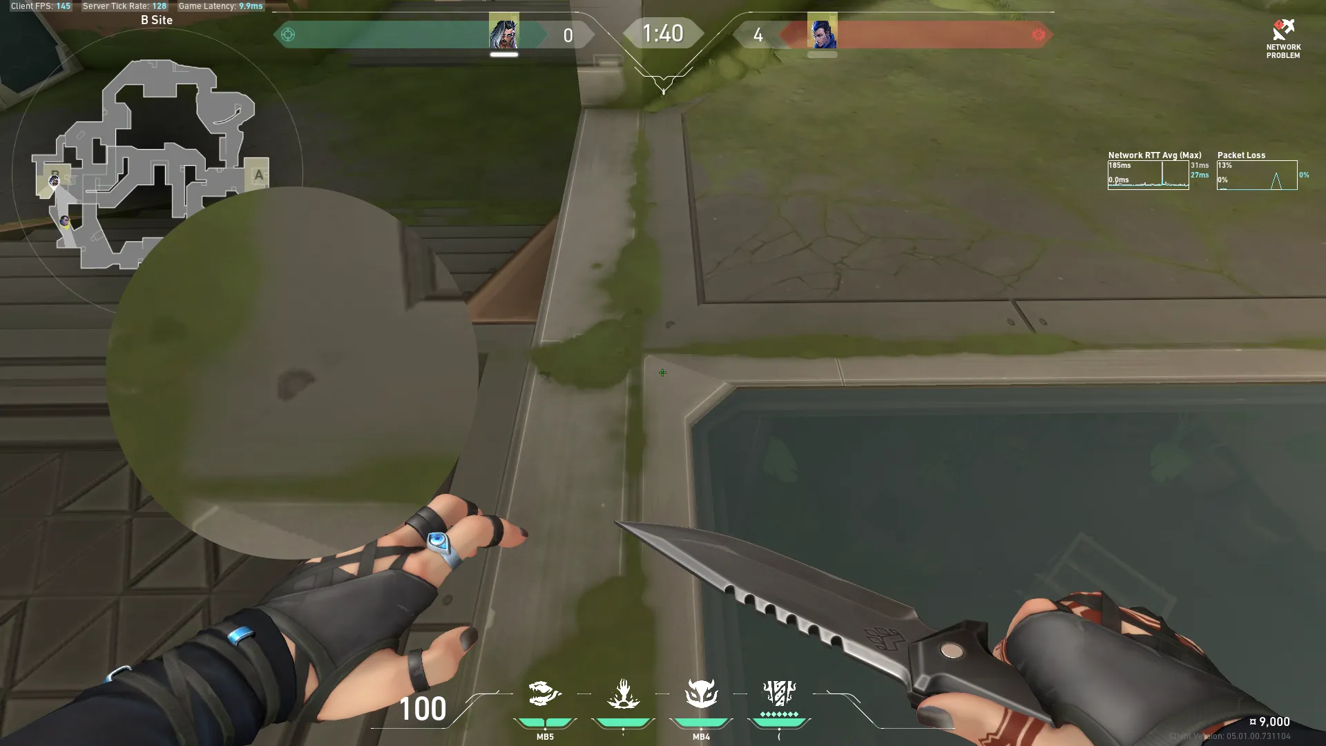 Fade Haunt on Fracture Defense Site B — step 1 of 4: Position — where to stand
