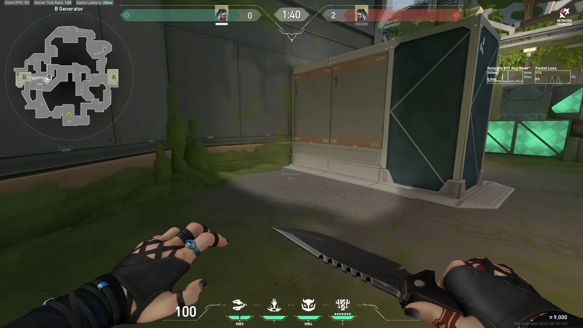 Fade Haunt on Fracture Defense Site B — step 1 of 3: Position — where to stand
