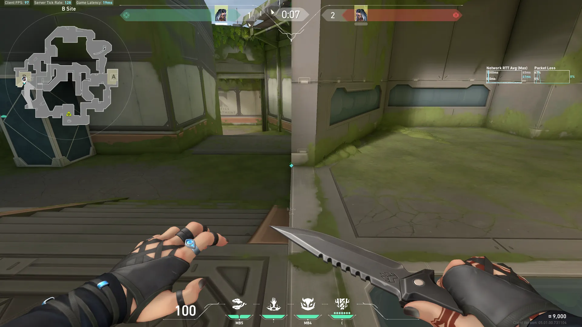 Fade Haunt on Fracture Defense Site B — step 1 of 3: Position — where to stand
