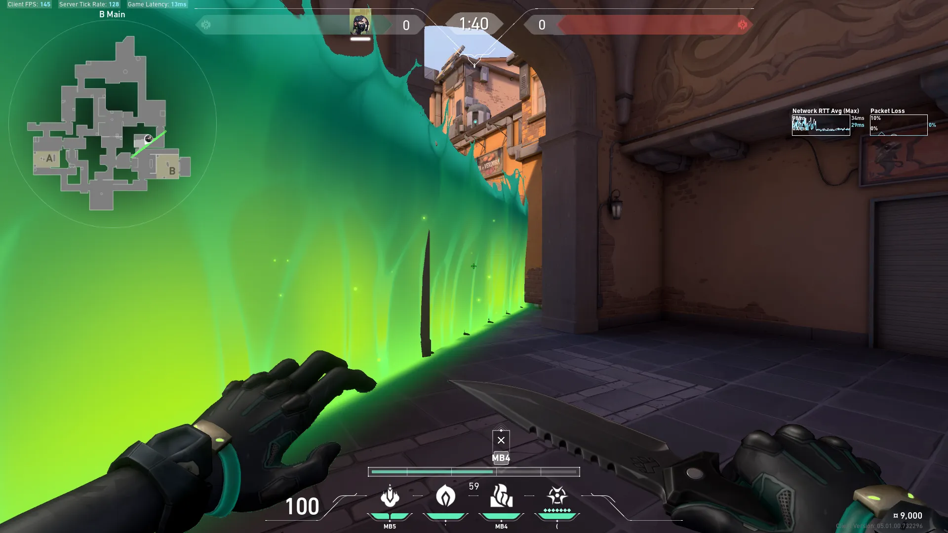 Viper Toxic Screen on Ascent Defense Site B — step 5 of 7: Aim — line up the shot
