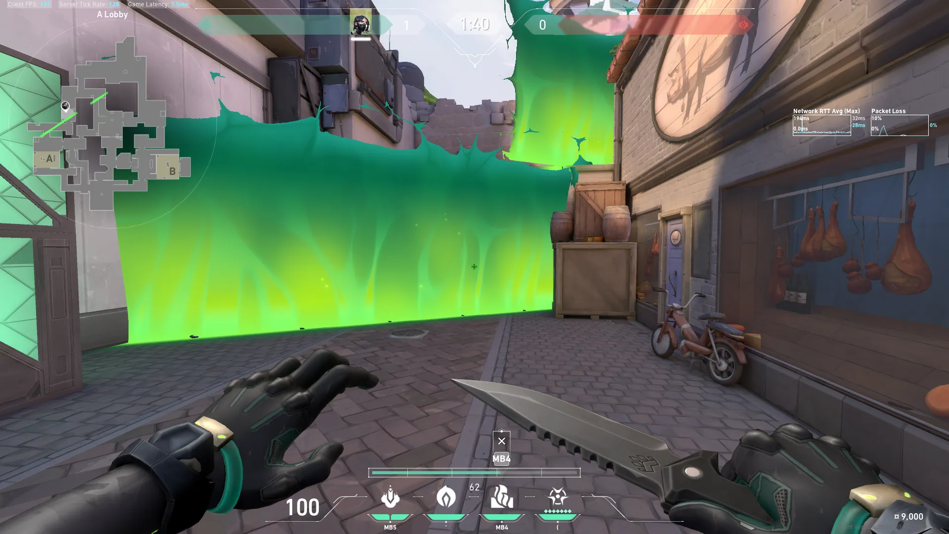 Viper Toxic Screen on Ascent Defense Mid — step 3 of 6: Aim — line up the shot