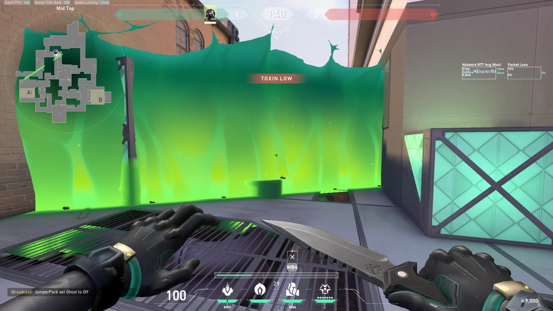 Viper Toxic Screen on Ascent Defense Mid — step 5 of 6: Aim — line up the shot