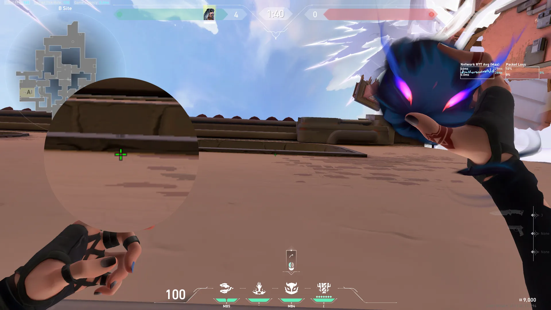 Fade Haunt on Ascent Defense Site B — step 2 of 3: Aim — line up the shot