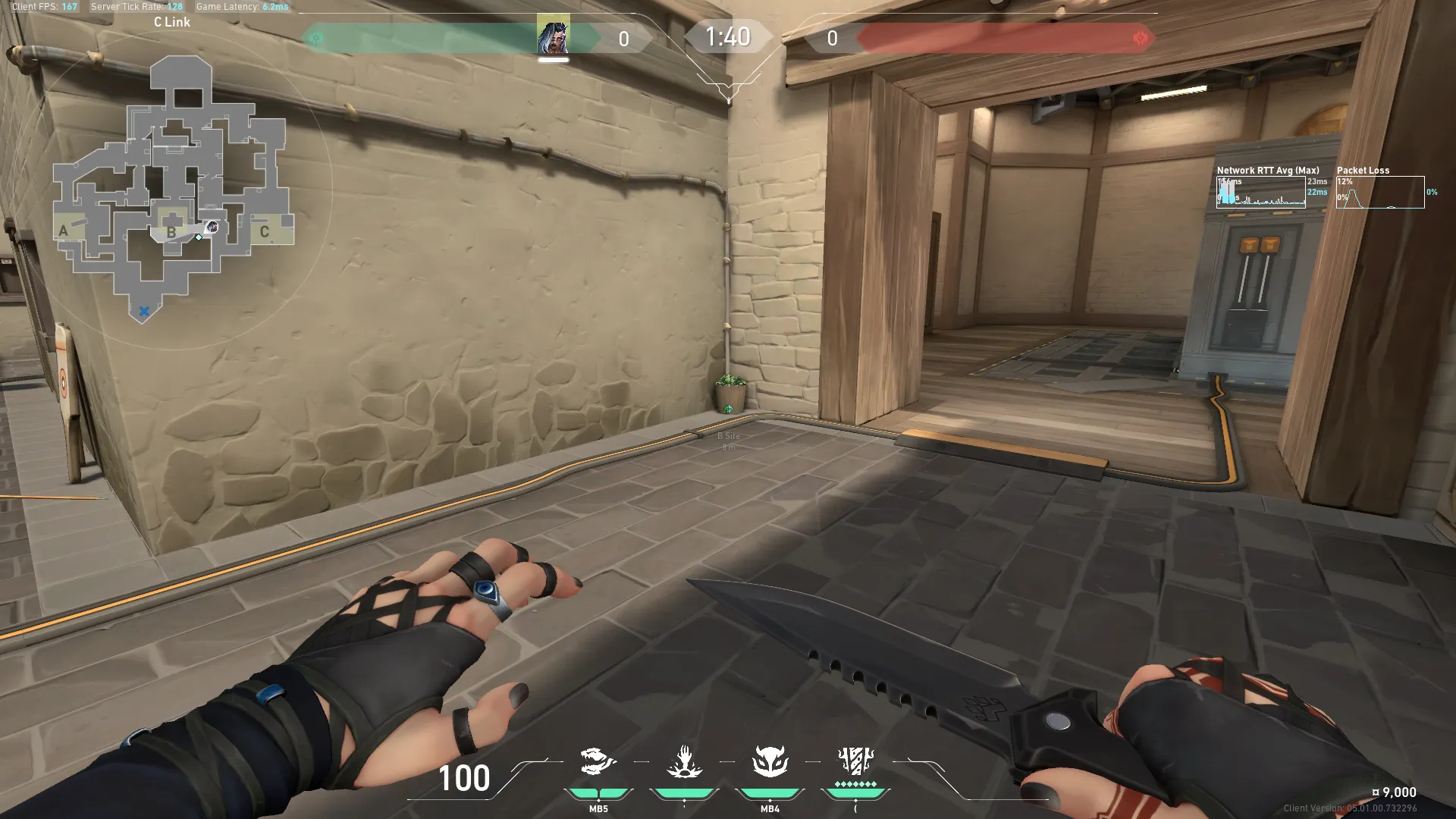 Fade Haunt on Haven Defense Site C — step 1 of 3: Position — where to stand