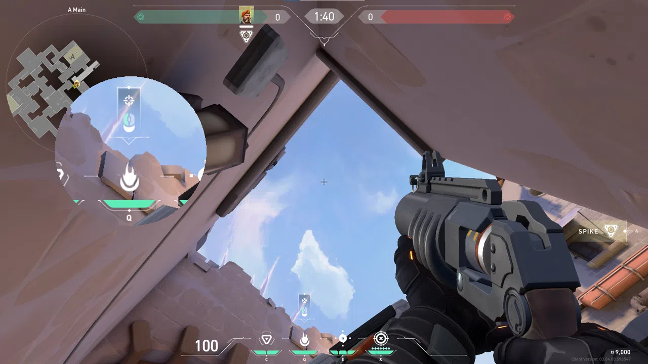 Brimstone Incendiary on Ascent Attack Site A — step 2 of 3: Aim — line up the shot