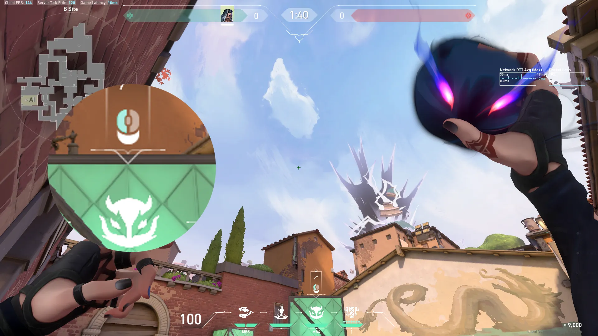 Fade Haunt on Ascent Defense Site B — step 2 of 5: Aim — line up the shot