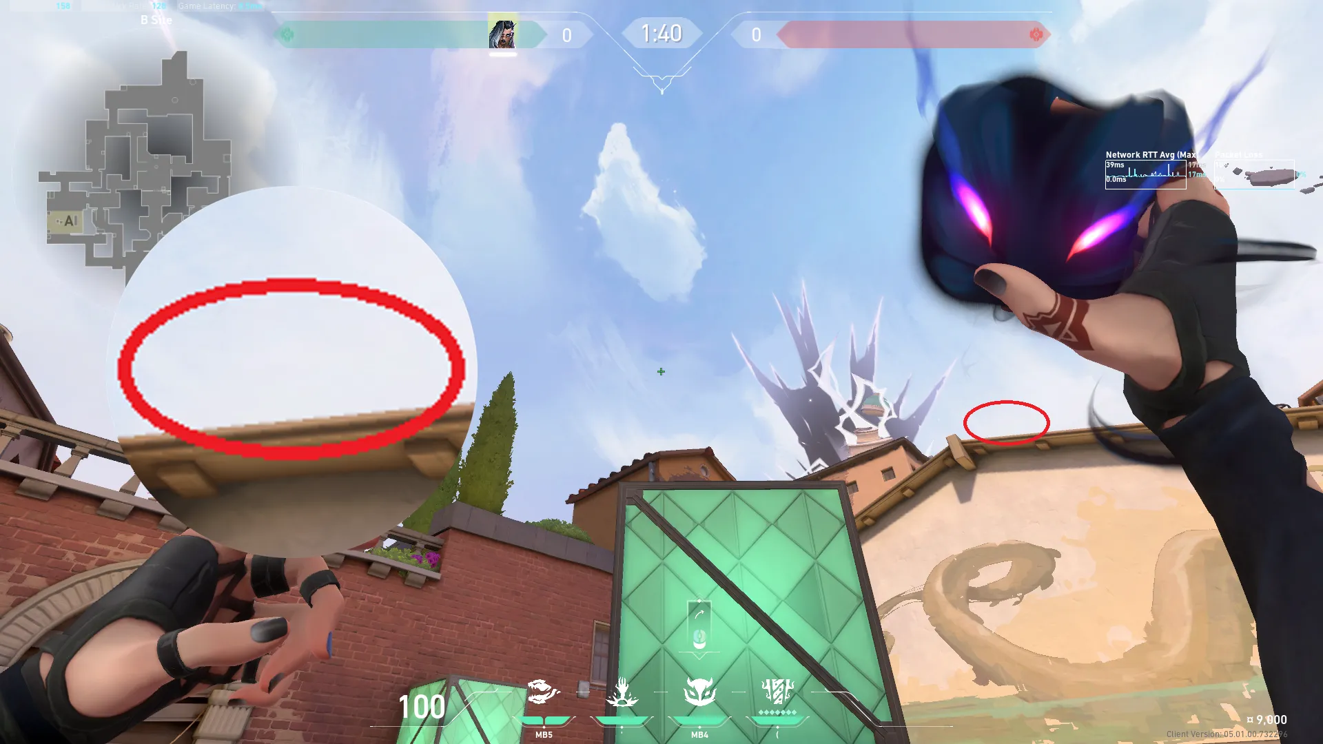 Fade Haunt on Ascent Defense Site B — step 4 of 5: Aim — line up the shot