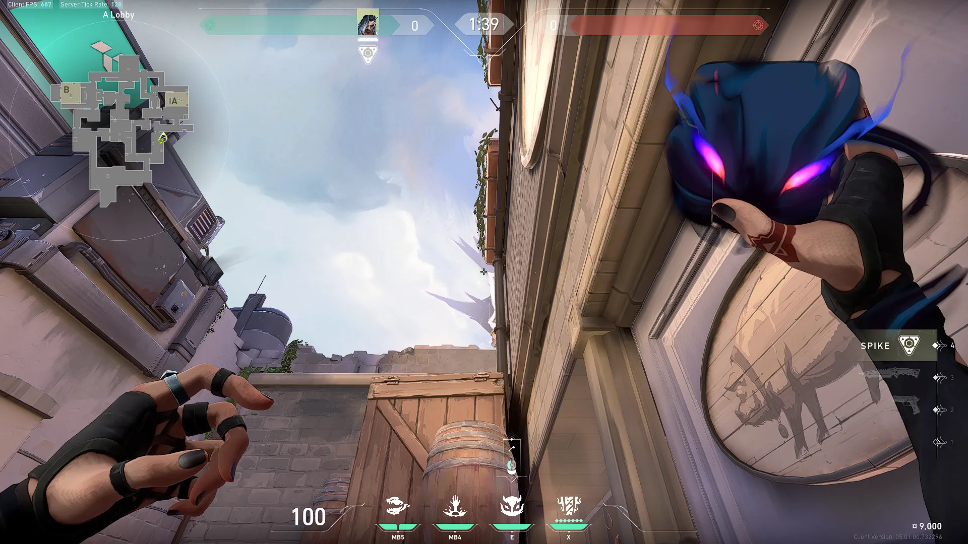 Fade Haunt on Ascent Attack Site A — step 2 of 3: Aim — line up the shot