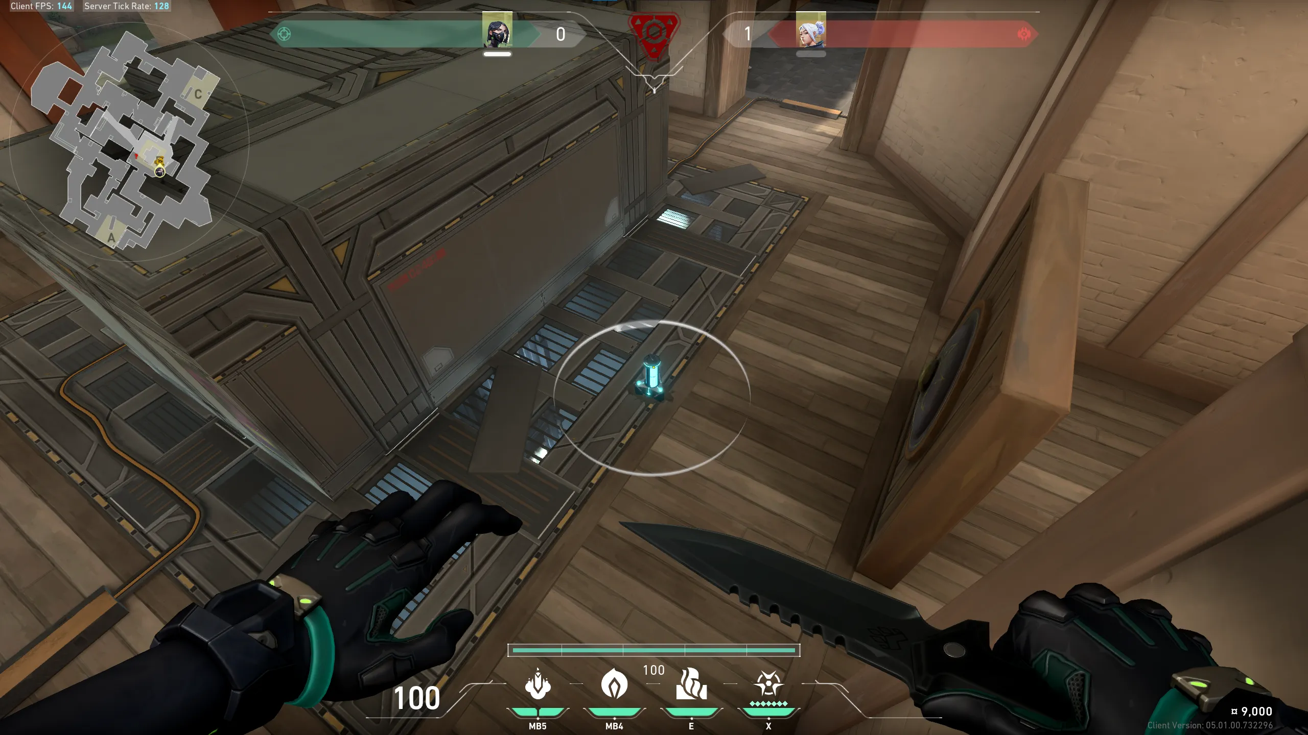 Viper Snake Bite on Haven Attack Site B — step 1 of 4: Position — where to stand