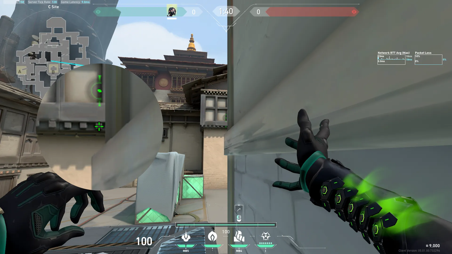 Viper Toxic Screen on Haven Defense Site B — step 2 of 5: Aim — line up the shot