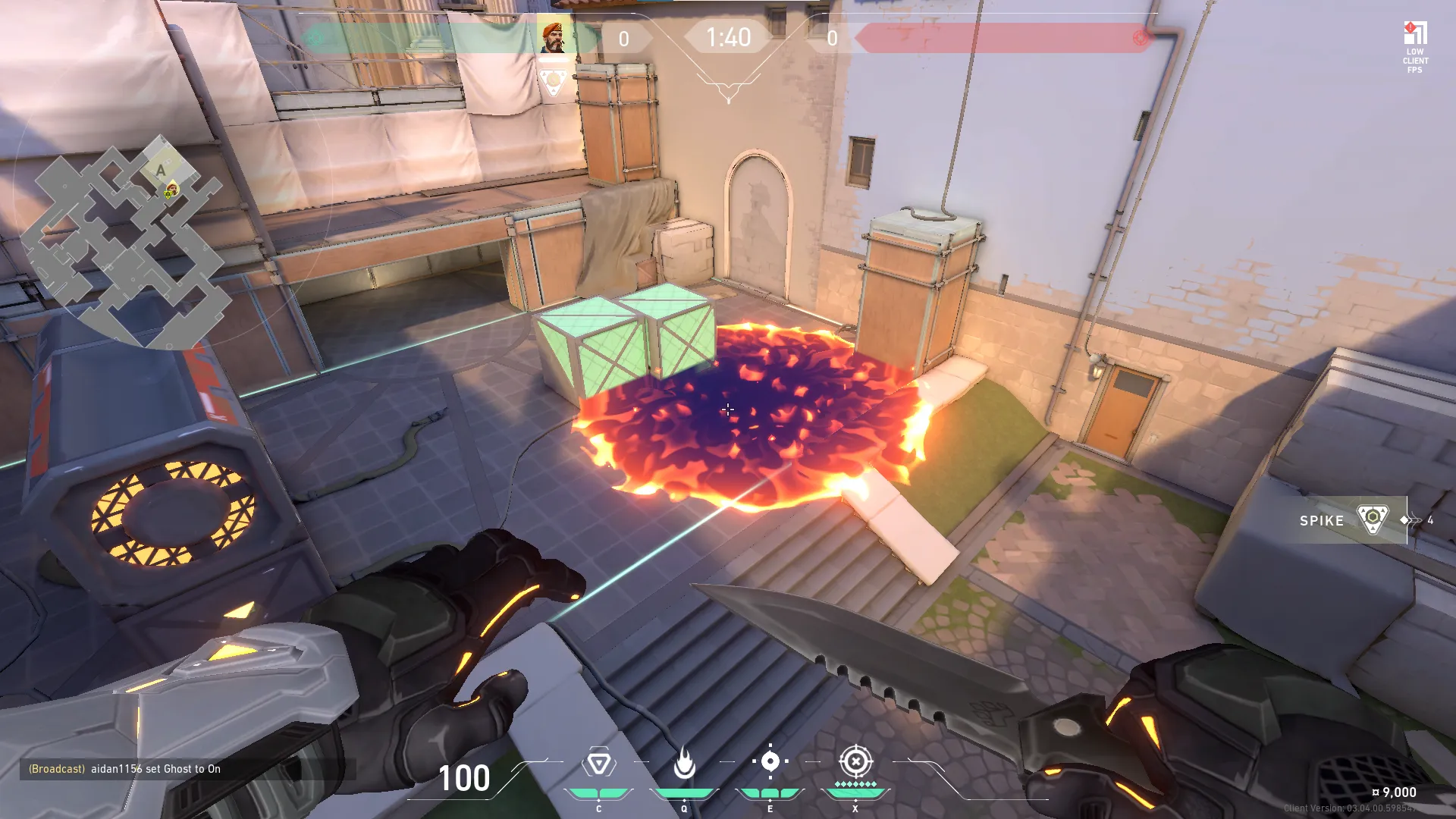 Brimstone Incendiary on Ascent Attack Site A — step 3 of 3: Result