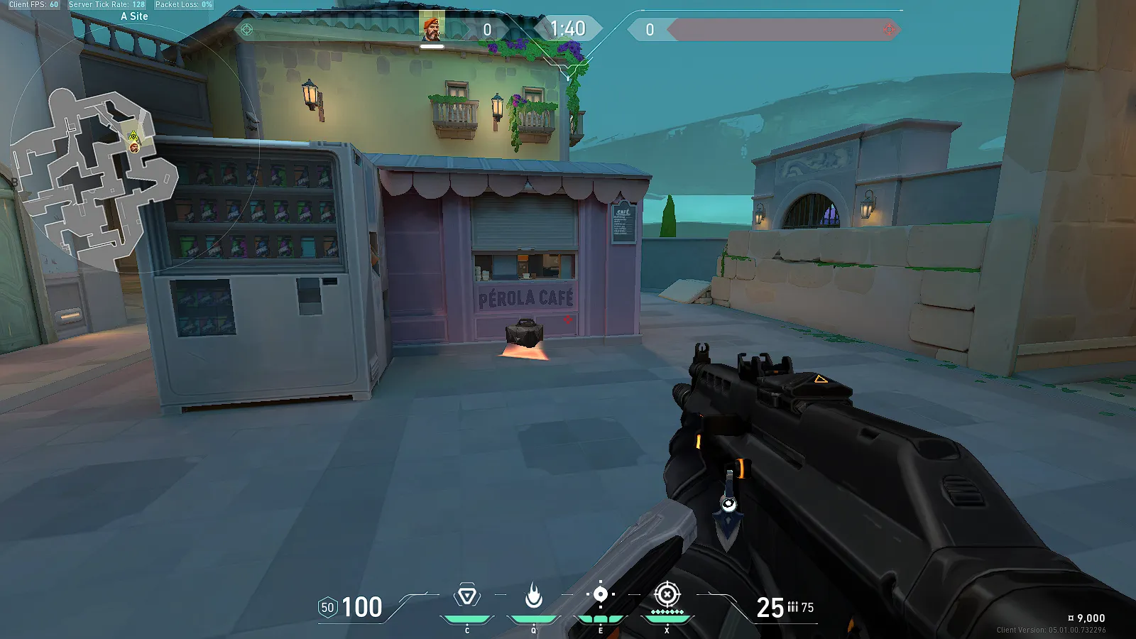 Brimstone Incendiary on Pearl Attack Site A — step 1 of 4: Position — where to stand