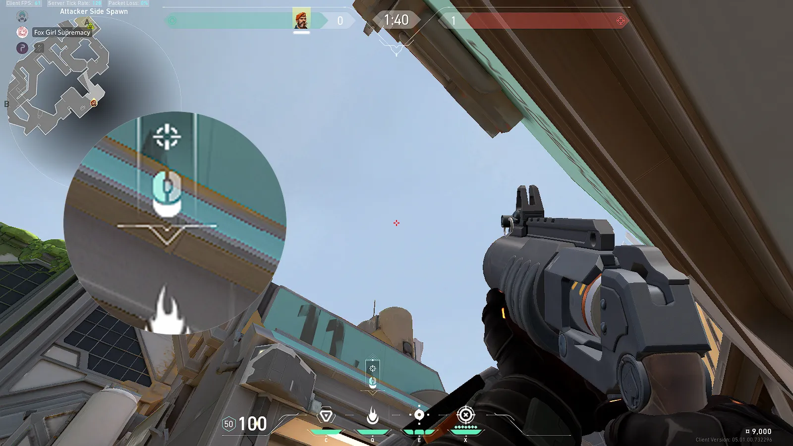 Brimstone Incendiary on Fracture Attack Site A — step 3 of 4: Aim — line up the shot