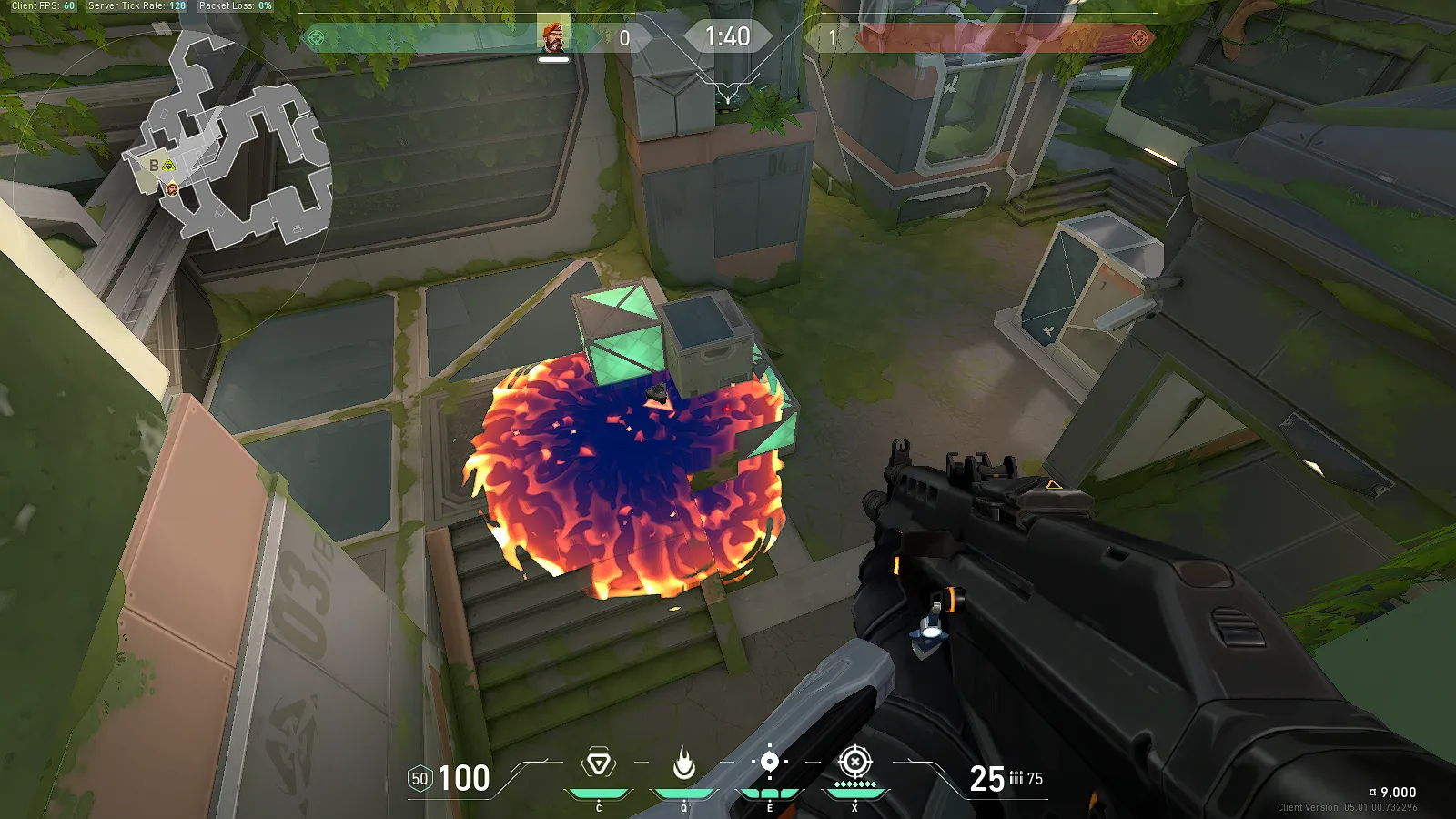 Brimstone Incendiary on Fracture Attack Site B — step 4 of 4: Result