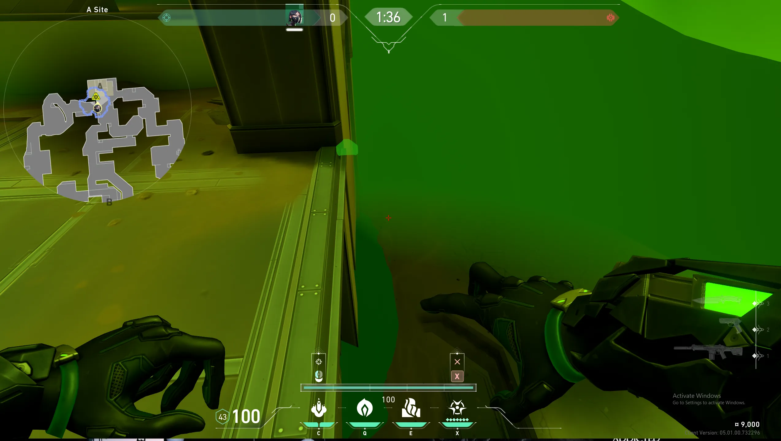 Viper Snake Bite on Fracture Defense Site A — step 4 of 5: Aim — line up the shot
