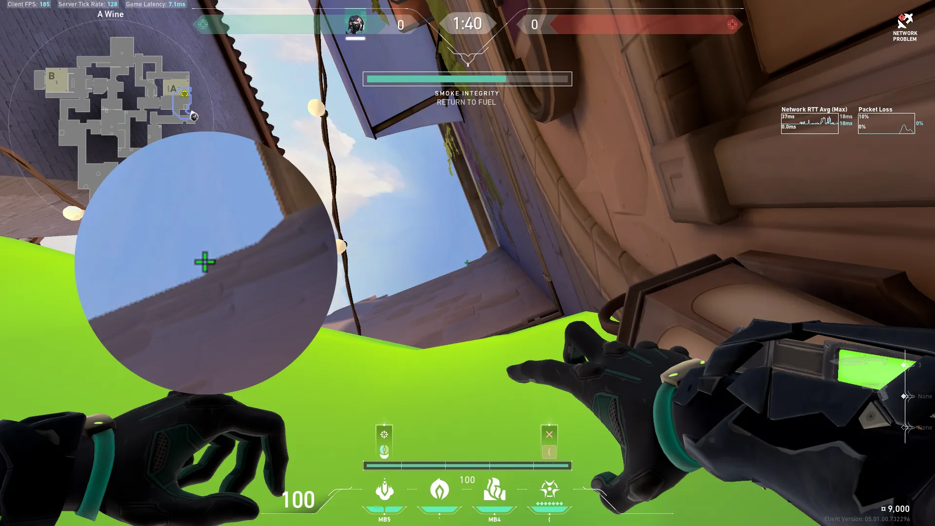 Viper Vipers Pit on Ascent Defense Site A — step 5 of 6: Aim — line up the shot
