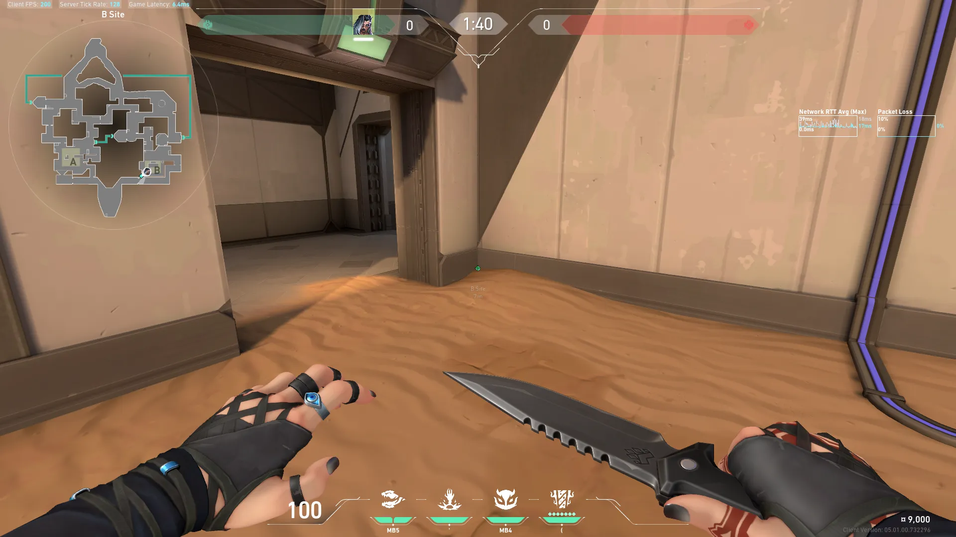 Fade Haunt on Bind Defense Site B — step 1 of 5: Position — where to stand