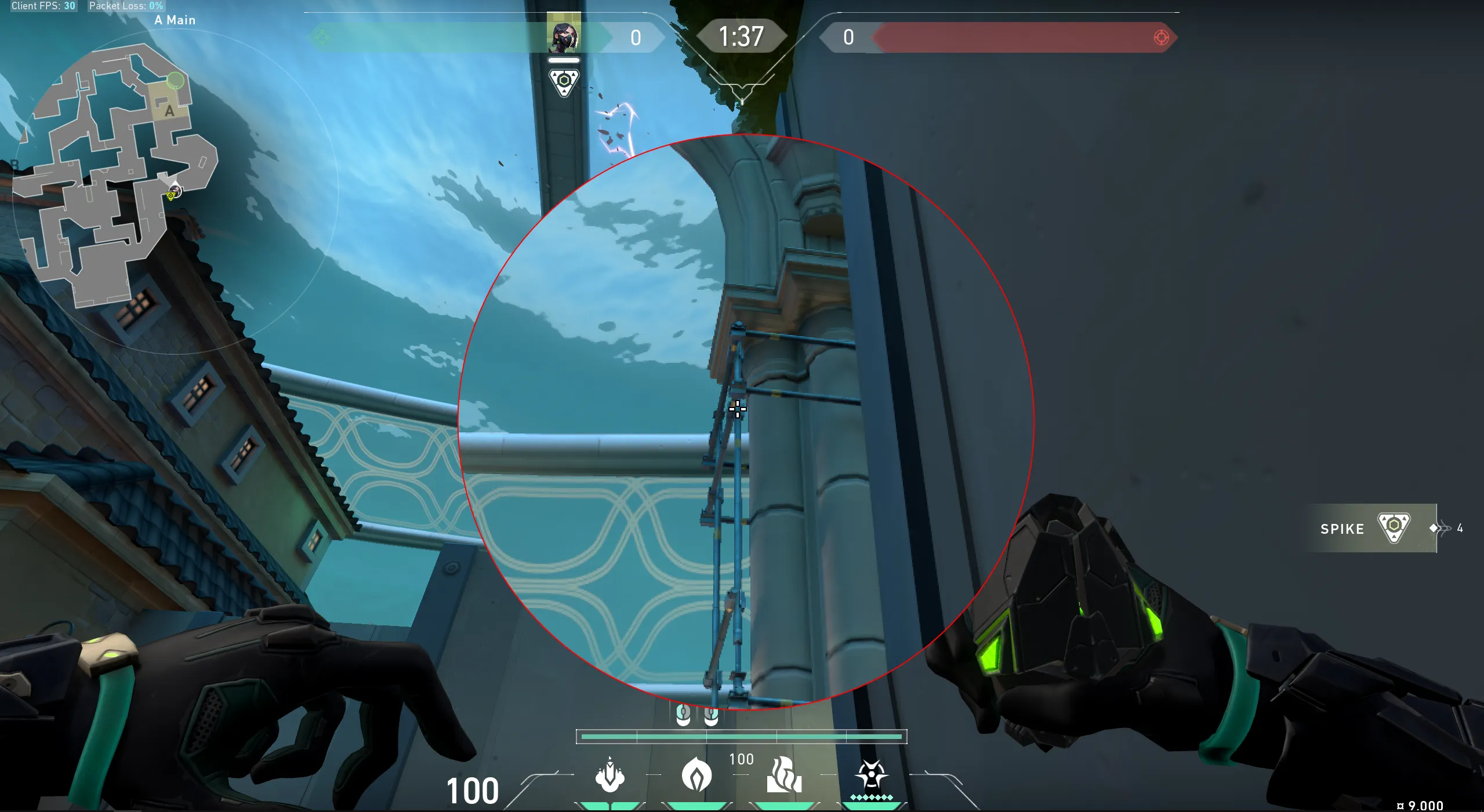 Viper Poison Cloud on Pearl Attack Site A — step 2 of 3: Aim — line up the shot