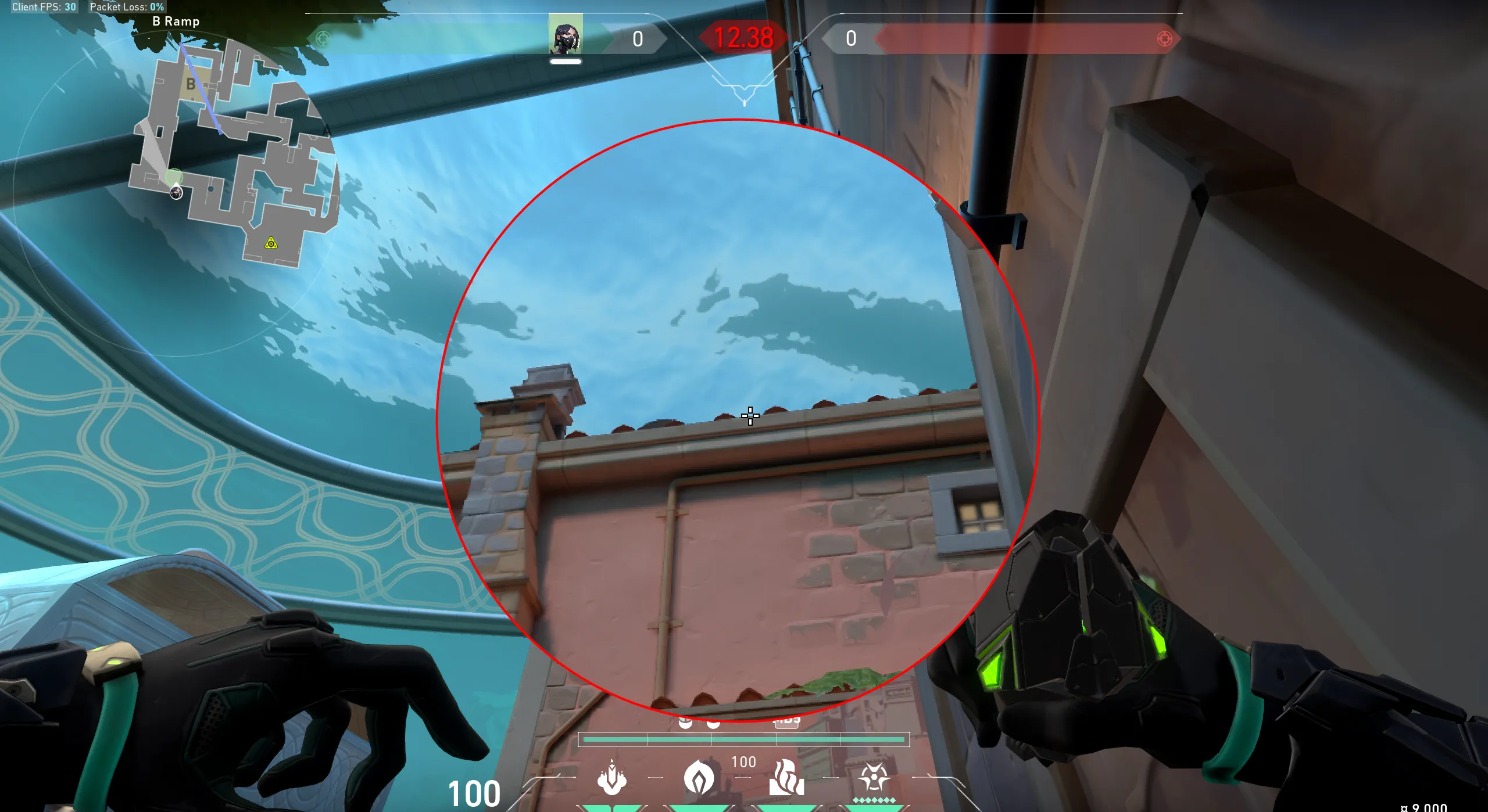 Viper Poison Cloud on Pearl Attack Site B — step 2 of 3: Aim — line up the shot