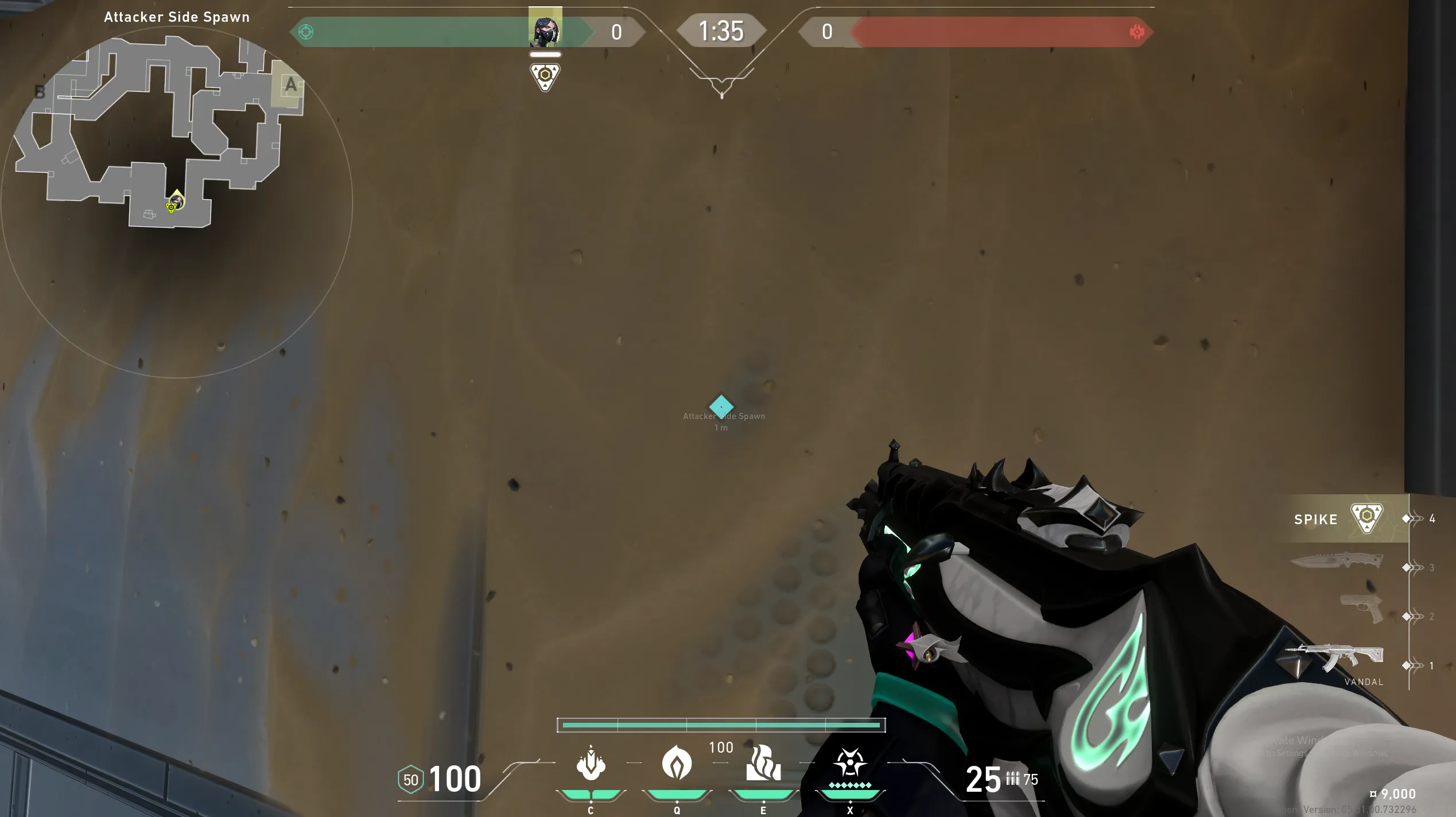 Viper Toxic Screen on Fracture Attack Site A — step 1 of 4: Position — where to stand