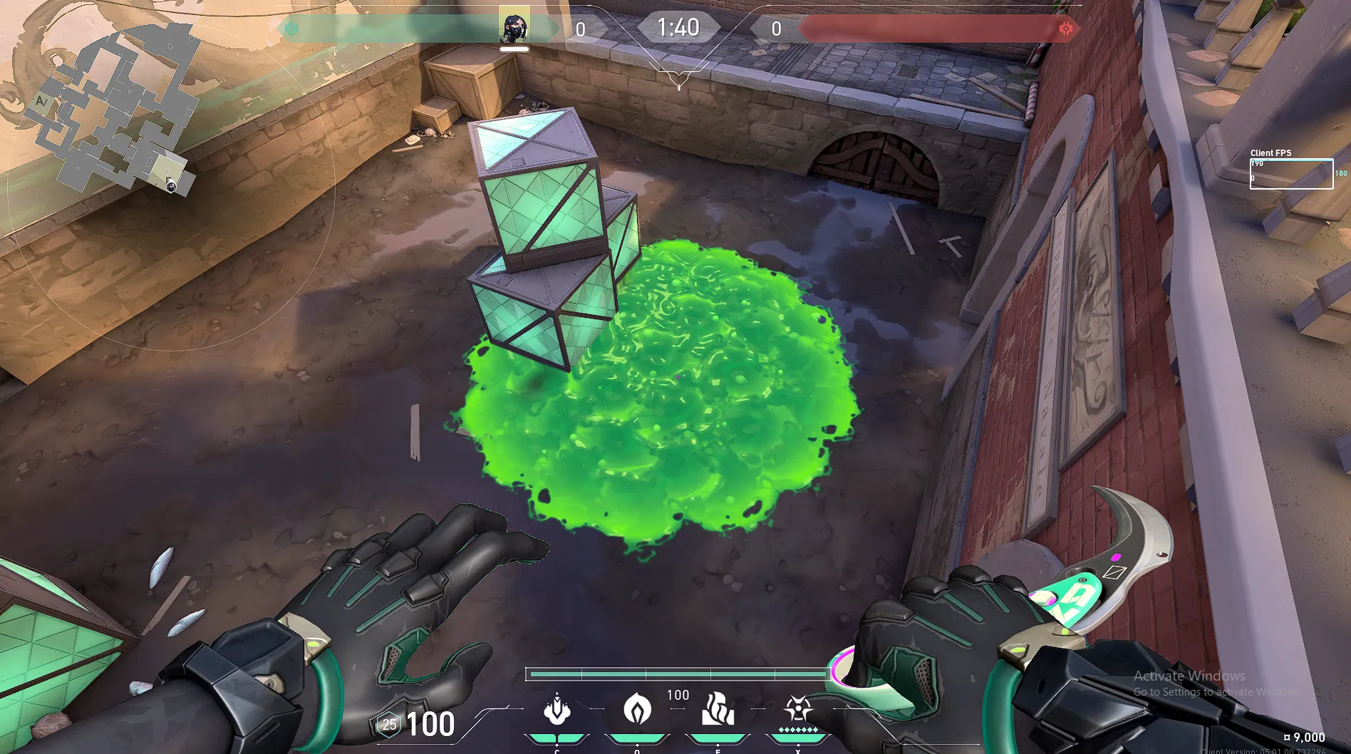 Viper Snake Bite on Ascent Defense Site B — step 3 of 6: Aim — line up the shot