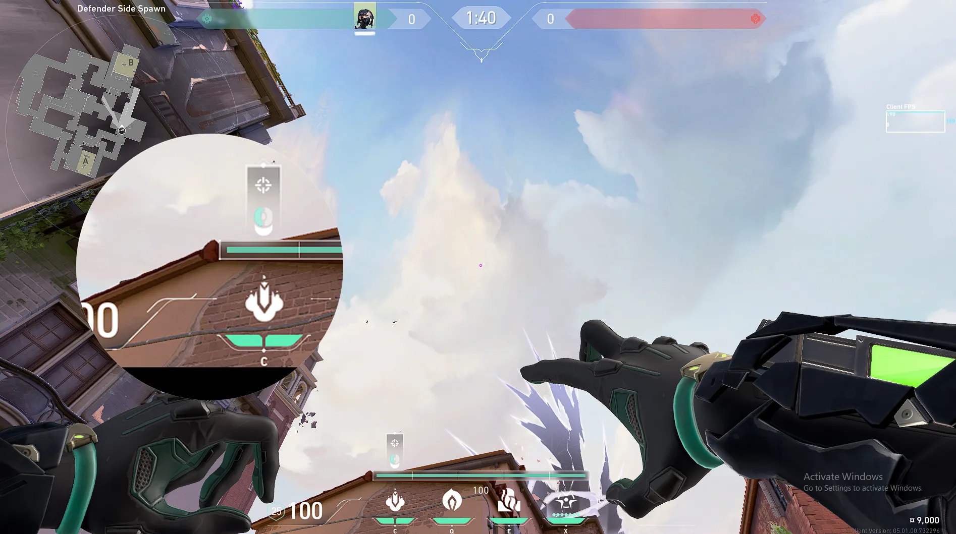 Viper Snake Bite on Ascent Defense Site B — step 4 of 6: Aim — line up the shot