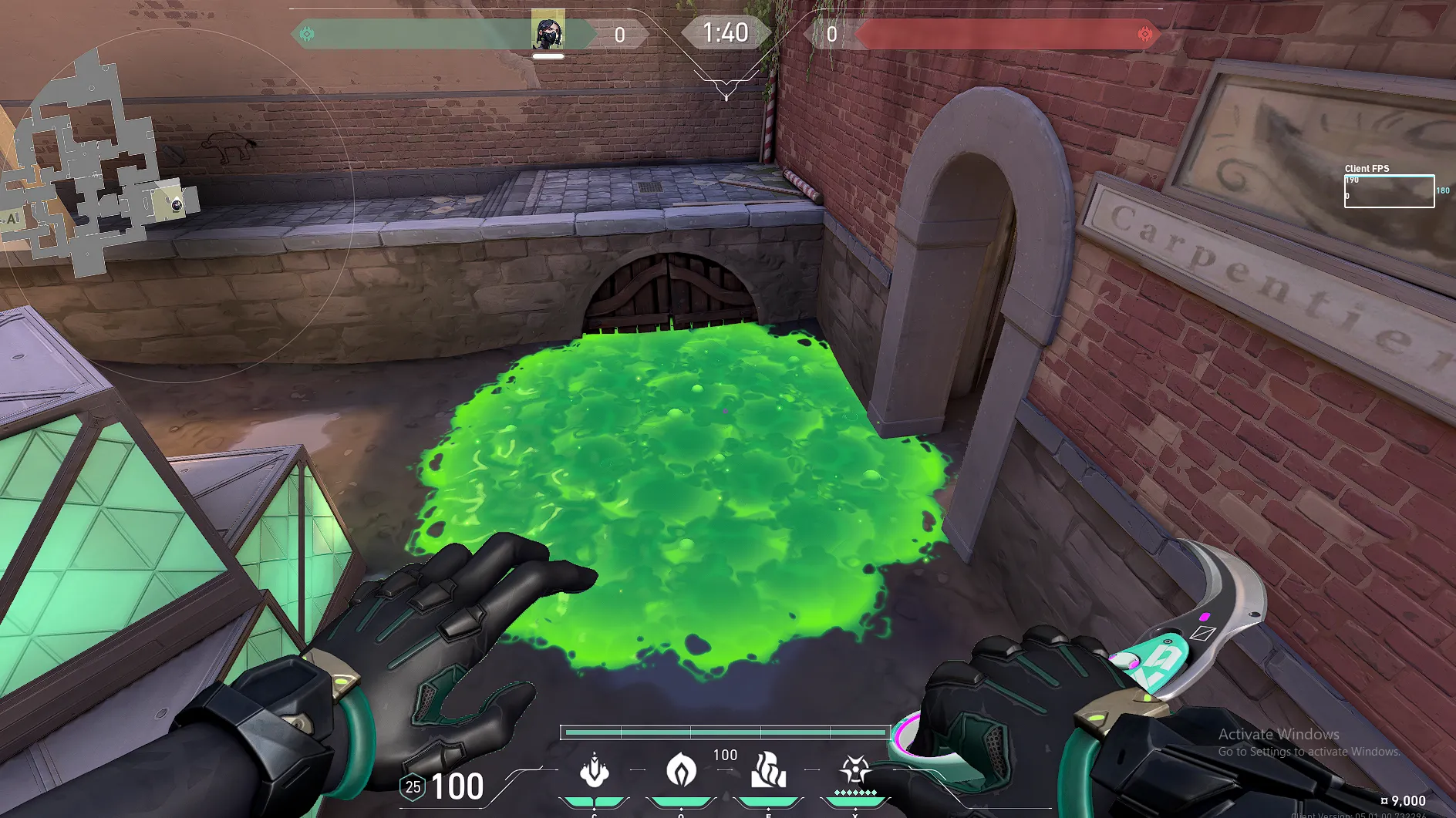 Viper Snake Bite on Ascent Defense Site B — step 5 of 6: Aim — line up the shot